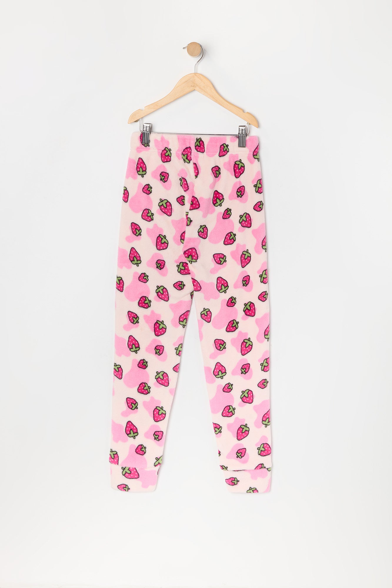 Ensemble pyjama avec t-shirt et pantalon à imprimé Strawberry Milk pour fille