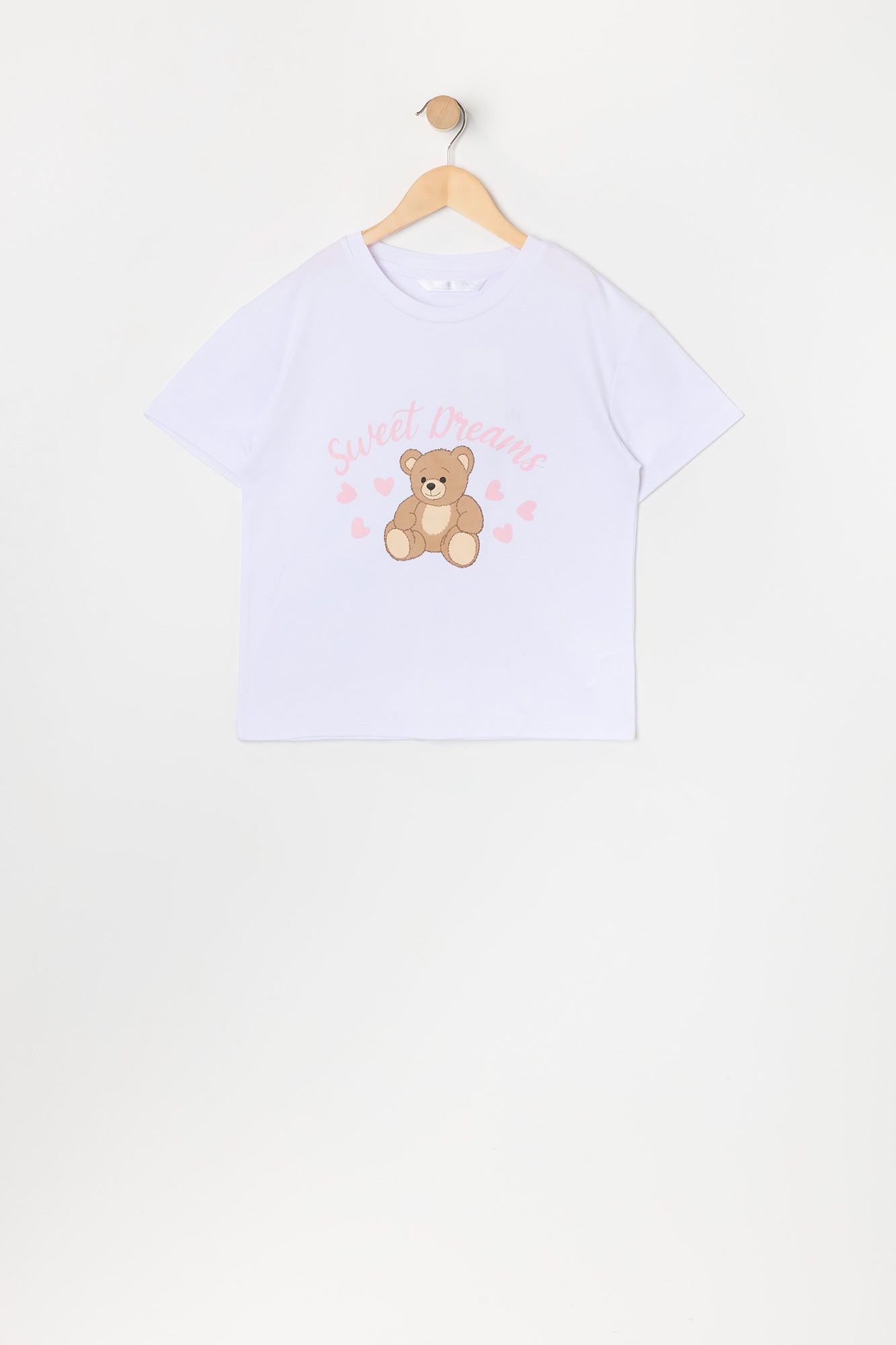 Girls Sweet Dreams Graphic T-Shirt and Pant 2 Piece Pajama Set
