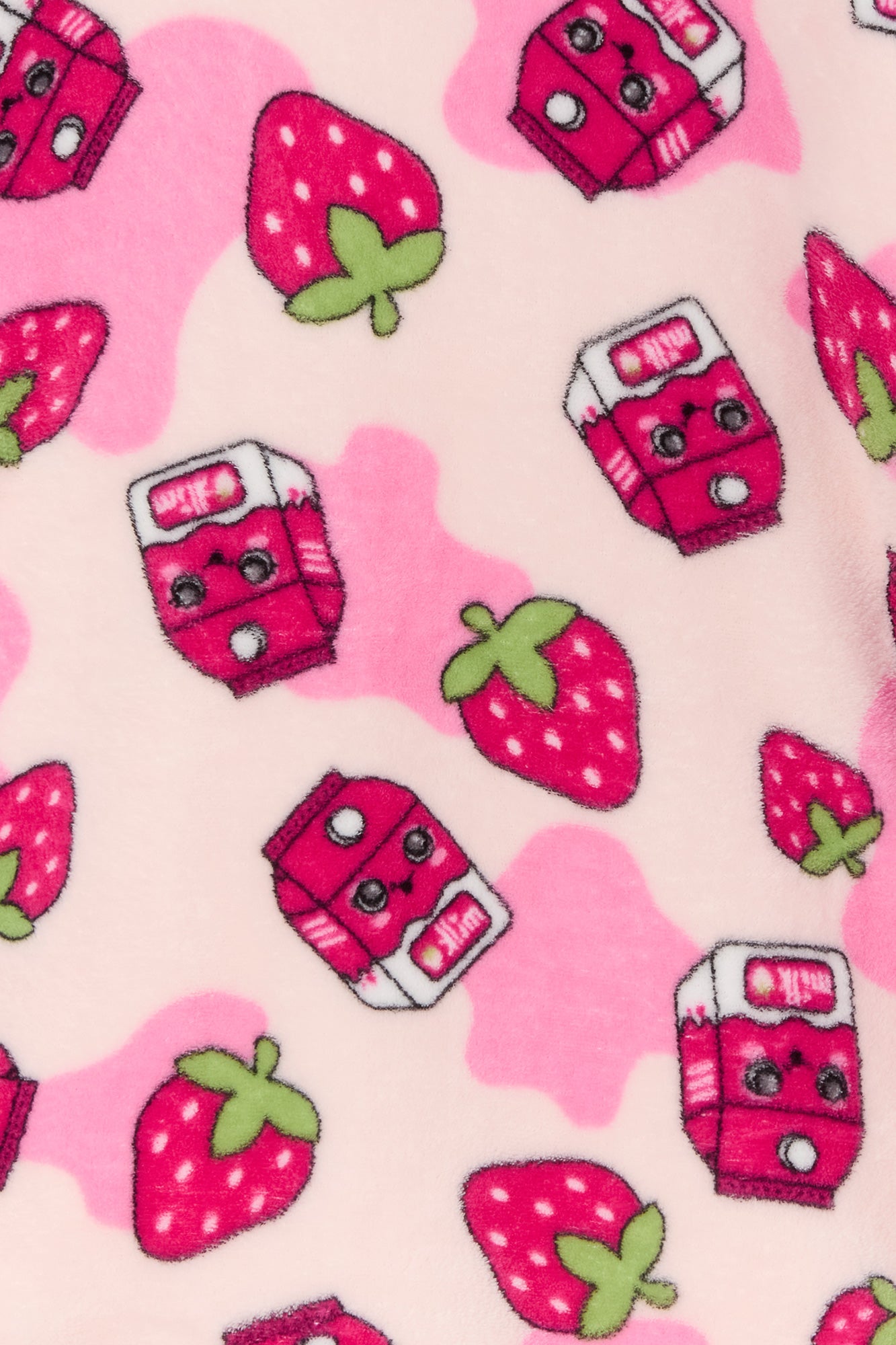 Girls Strawberry Milk Print Humungo