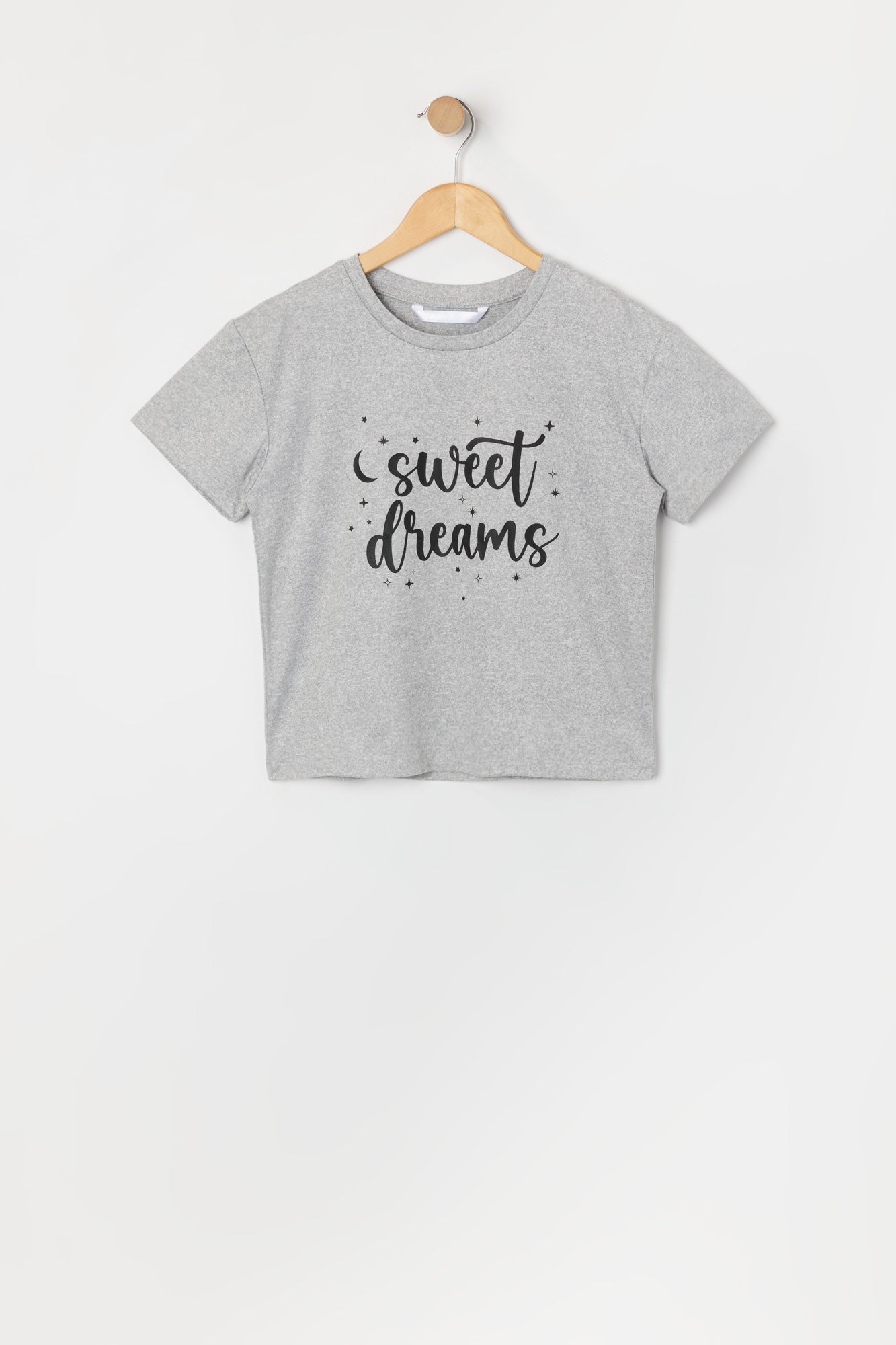 Ensemble pyjama avec t-shirt et pantalon en peluche à imprimé Sweet Dreams pour fille