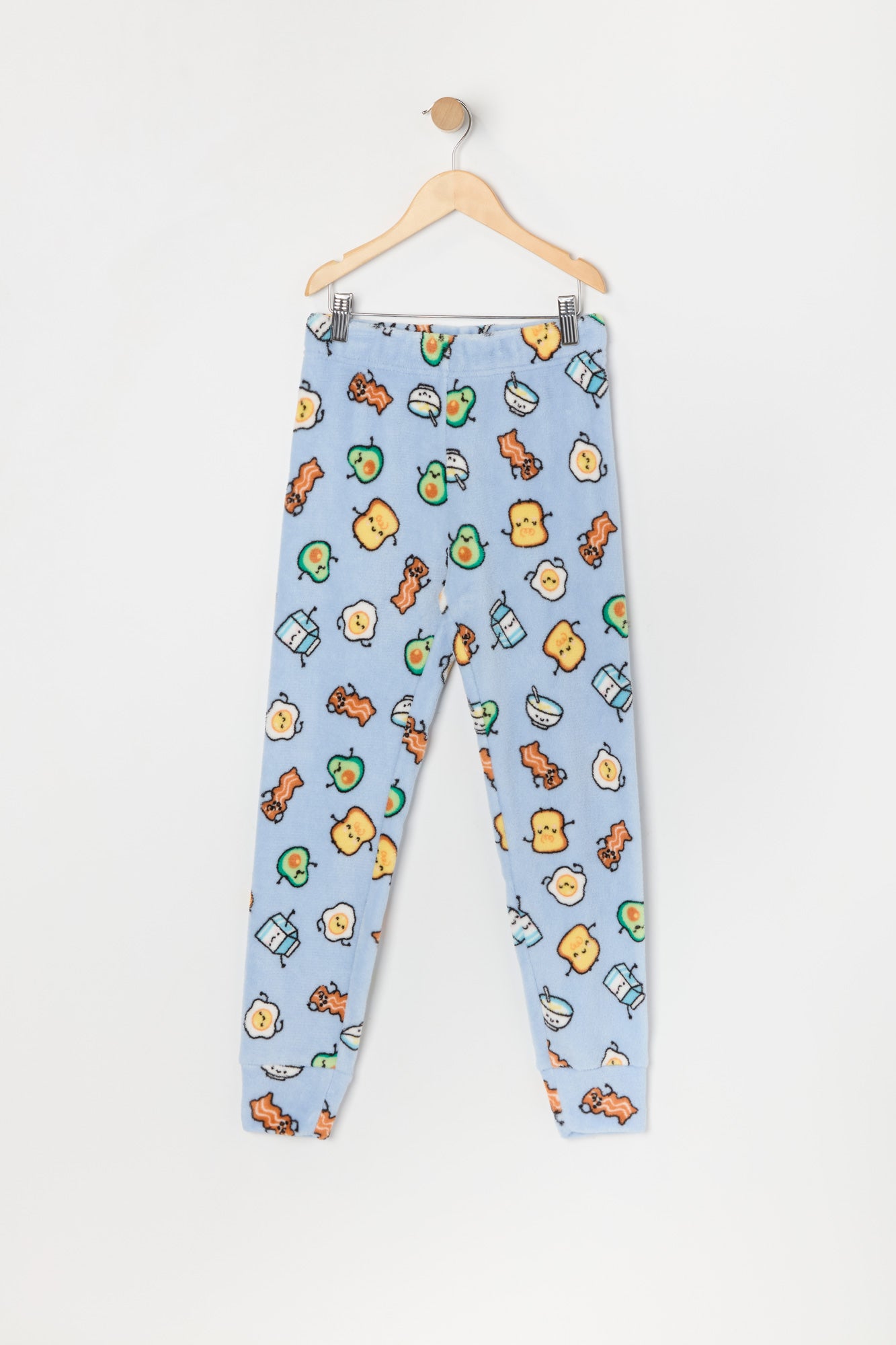 Ensemble pyjama avec t-shirt et pantalon en peluche à imprimé Déjeuner pour fille