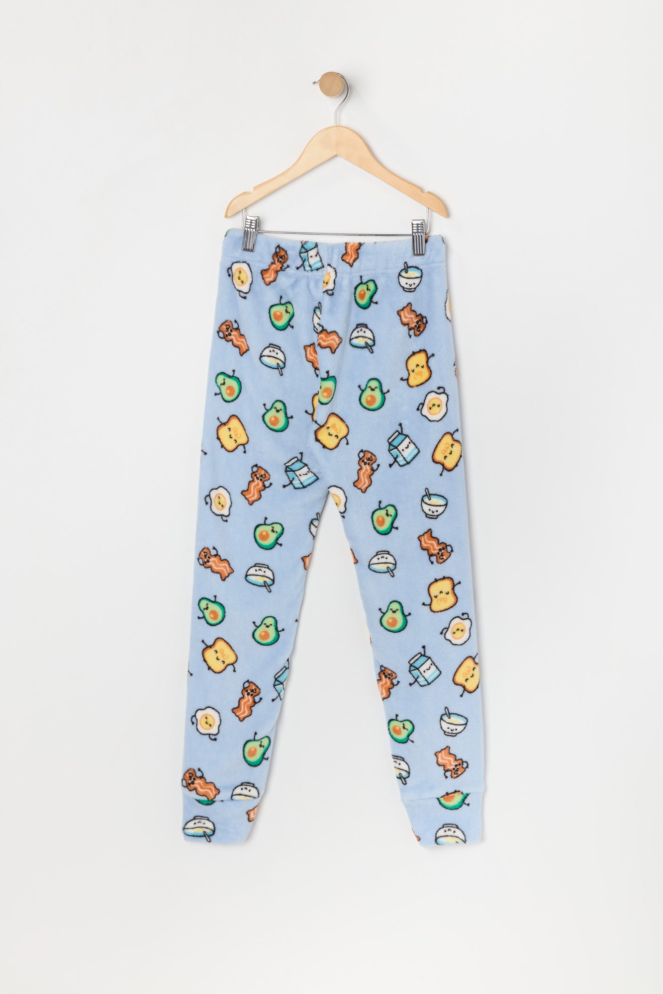 Ensemble pyjama avec t-shirt et pantalon en peluche à imprimé Déjeuner pour fille