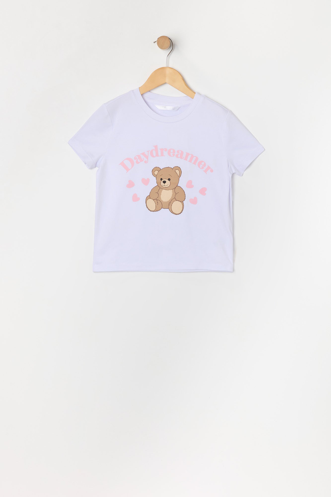 Ensemble pyjama avec t-shirt à imprimé Ourson et short en peluche pour fille