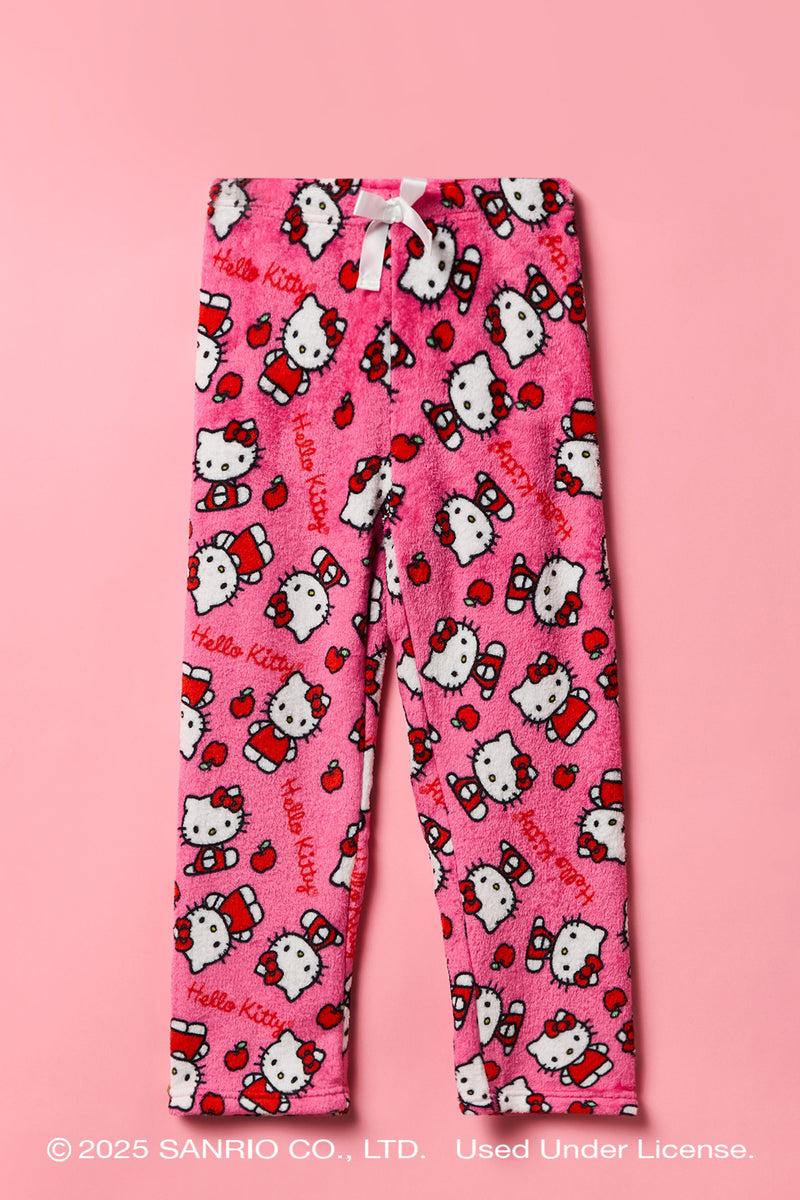 Hello Kitty® Girls Plush Wide Leg Pajama Pant
