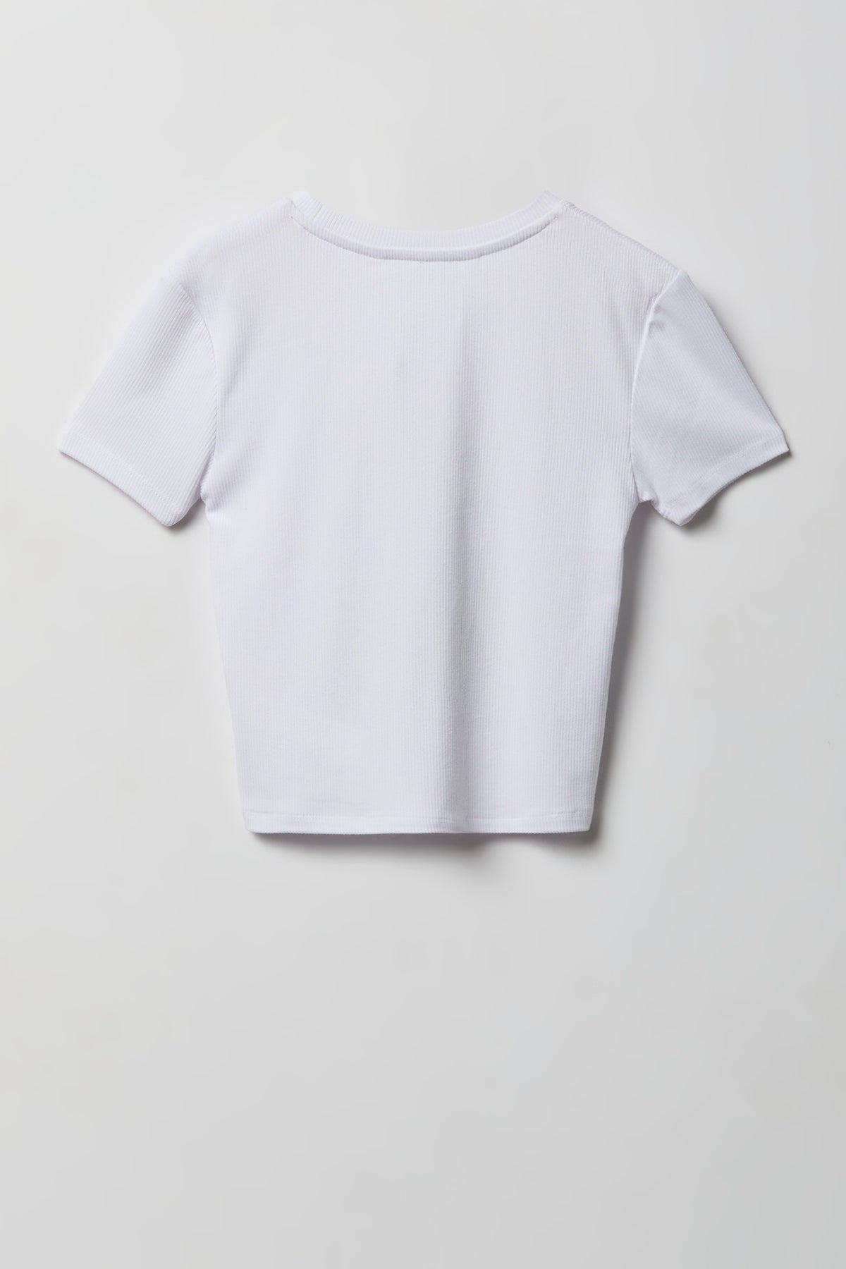 Alt View 3. Girls Graphic T-Shirt & Flannel Short Pajama Set - White