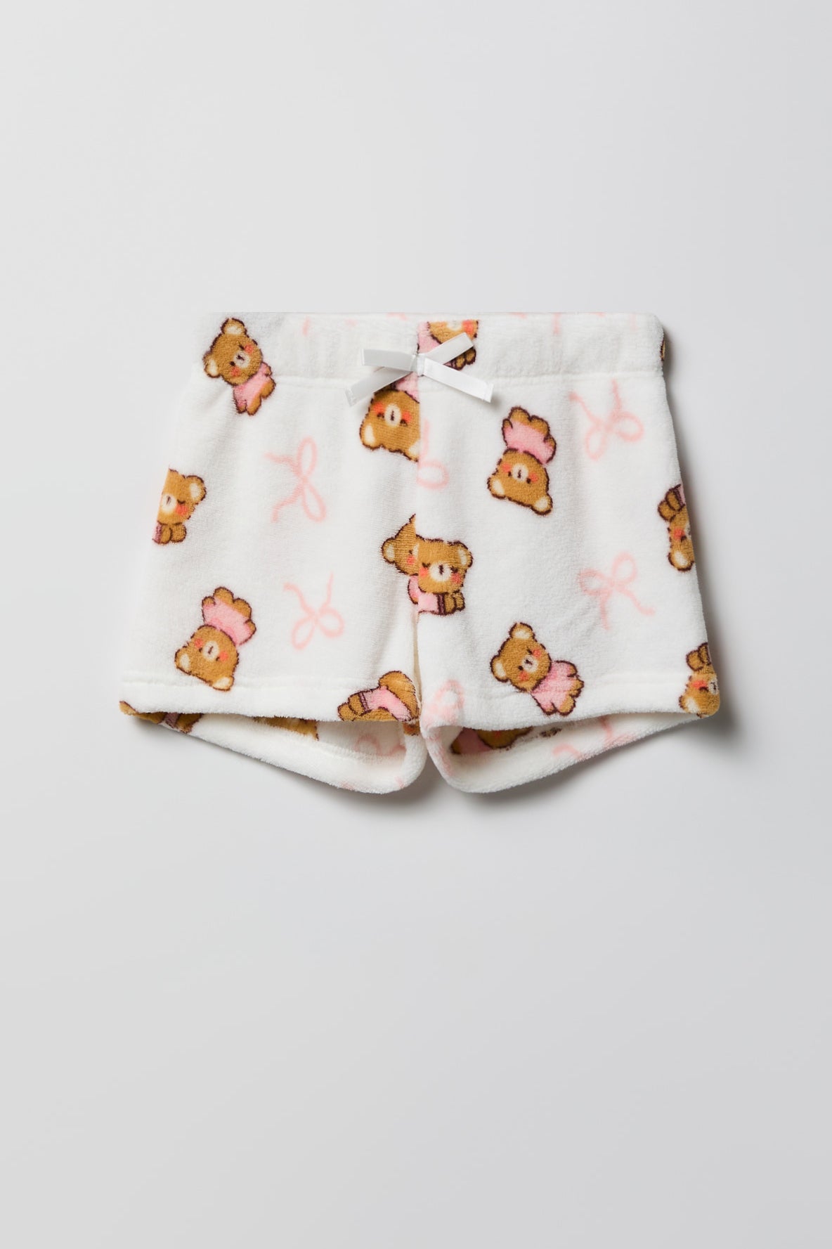 Alt View 4. Girls Graphic T-Shirt & Plush Short Pajama Set - Black