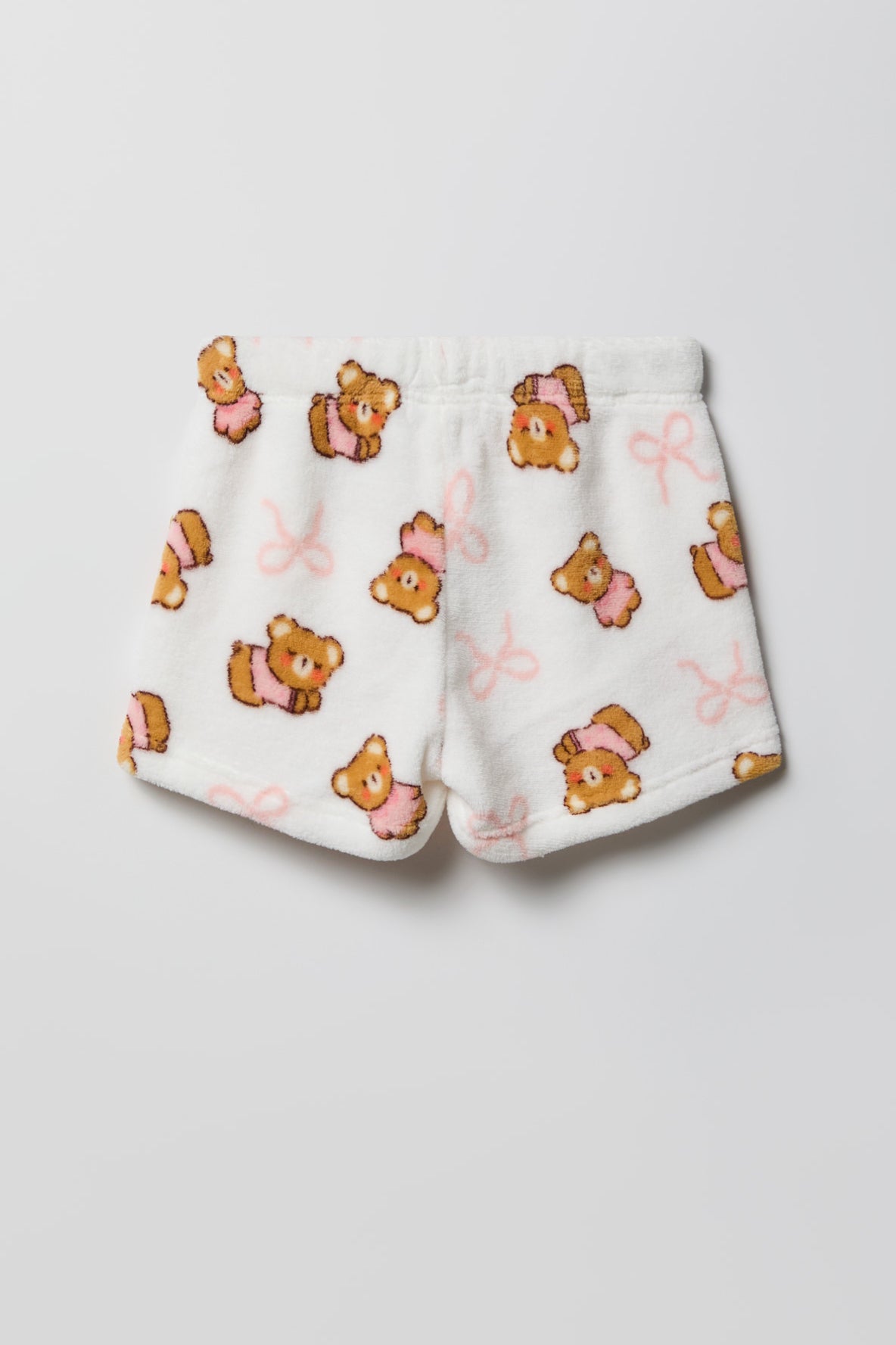 Alt View 5. Girls Graphic T-Shirt & Plush Short Pajama Set - Black