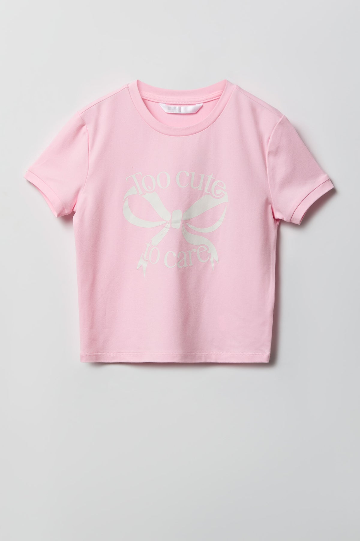 Alt View 2. Girls Graphic T-Shirt & Plush Short Pajama Set - Ivory