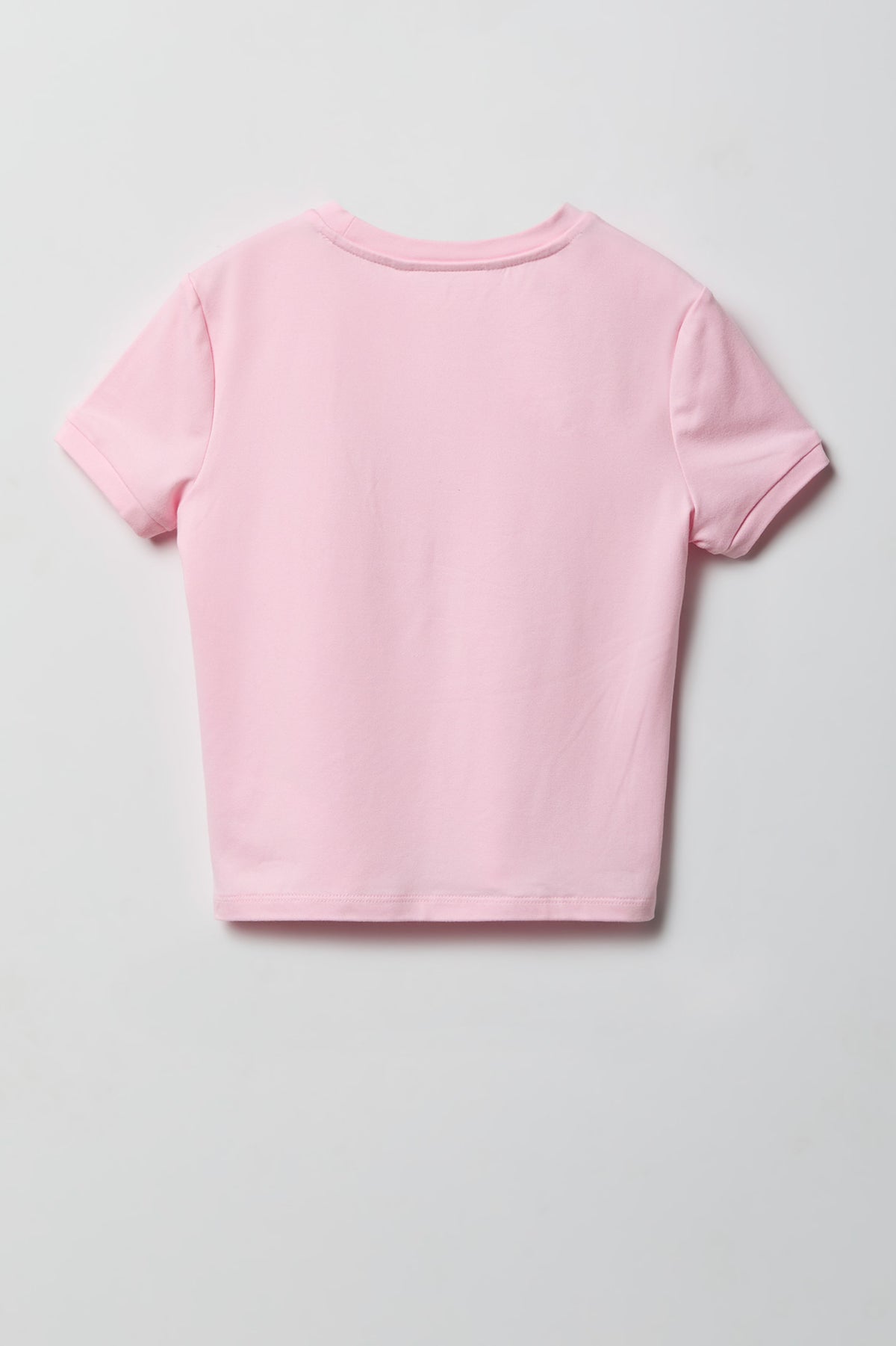 Alt View 3. Girls Graphic T-Shirt & Plush Short Pajama Set - Ivory