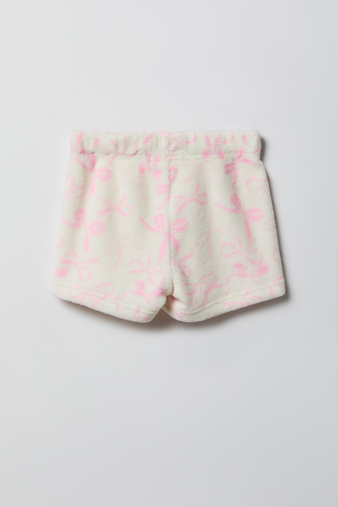 Alt View 5. Girls Graphic T-Shirt & Plush Short Pajama Set - Ivory