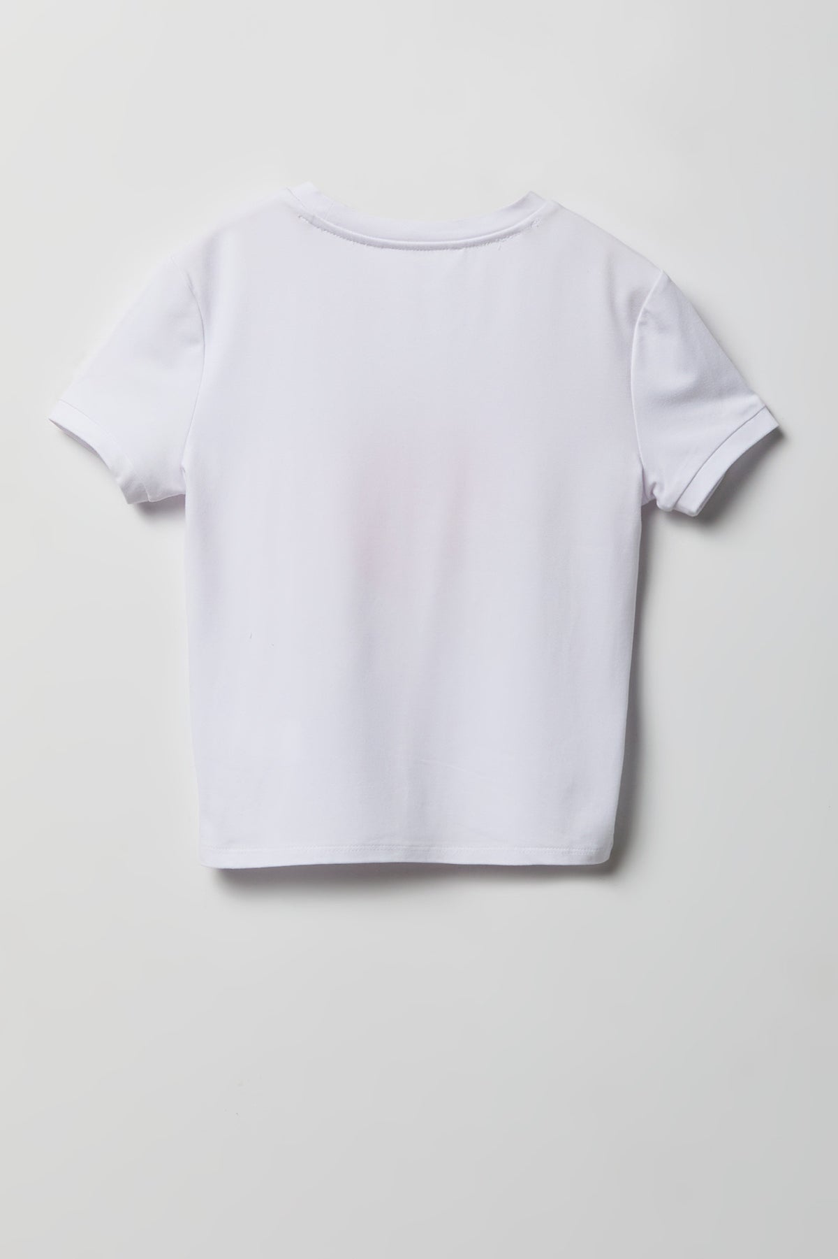 Alt View 3. Girls Graphic T-Shirt & Plush Short Pajama Set - Pink