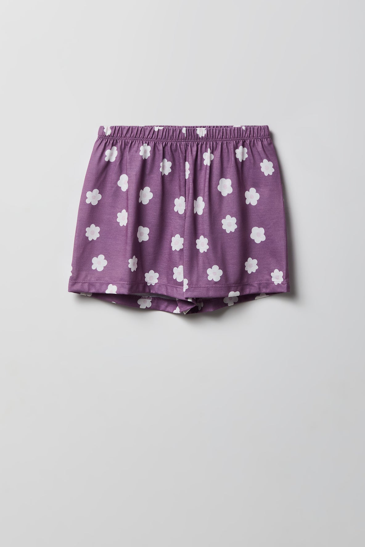 Alt View 4. Girls Boxy T-Shirt & Short Pajama Set - Heather Grey