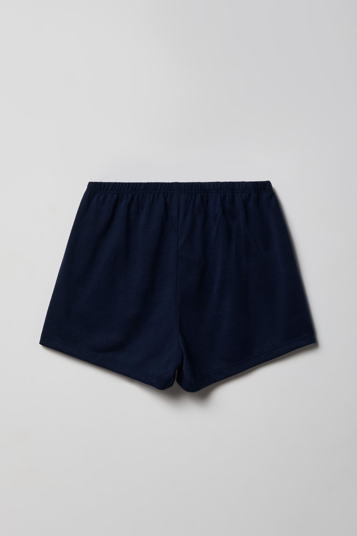 Alt View 5. Girls Button-Up Top & Short Pajama Set - Navy