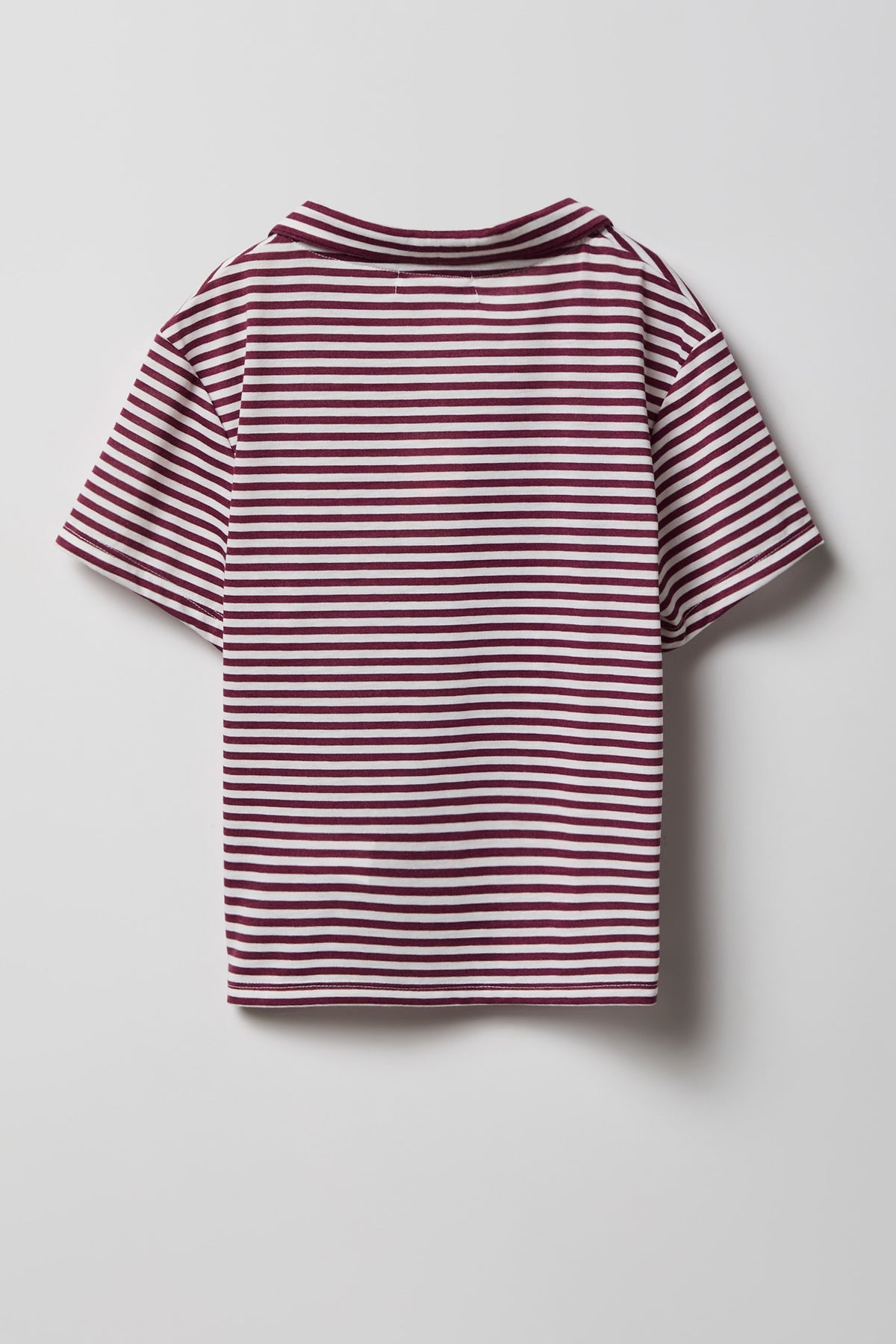 Alt View 3. Girls Button-Up Top & Short Pajama Set - Mauve