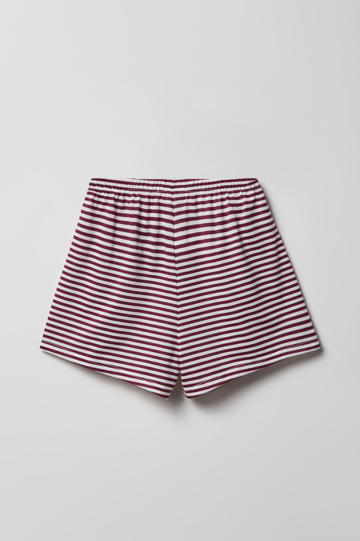 Alt View 5. Girls Button-Up Top & Short Pajama Set - Mauve