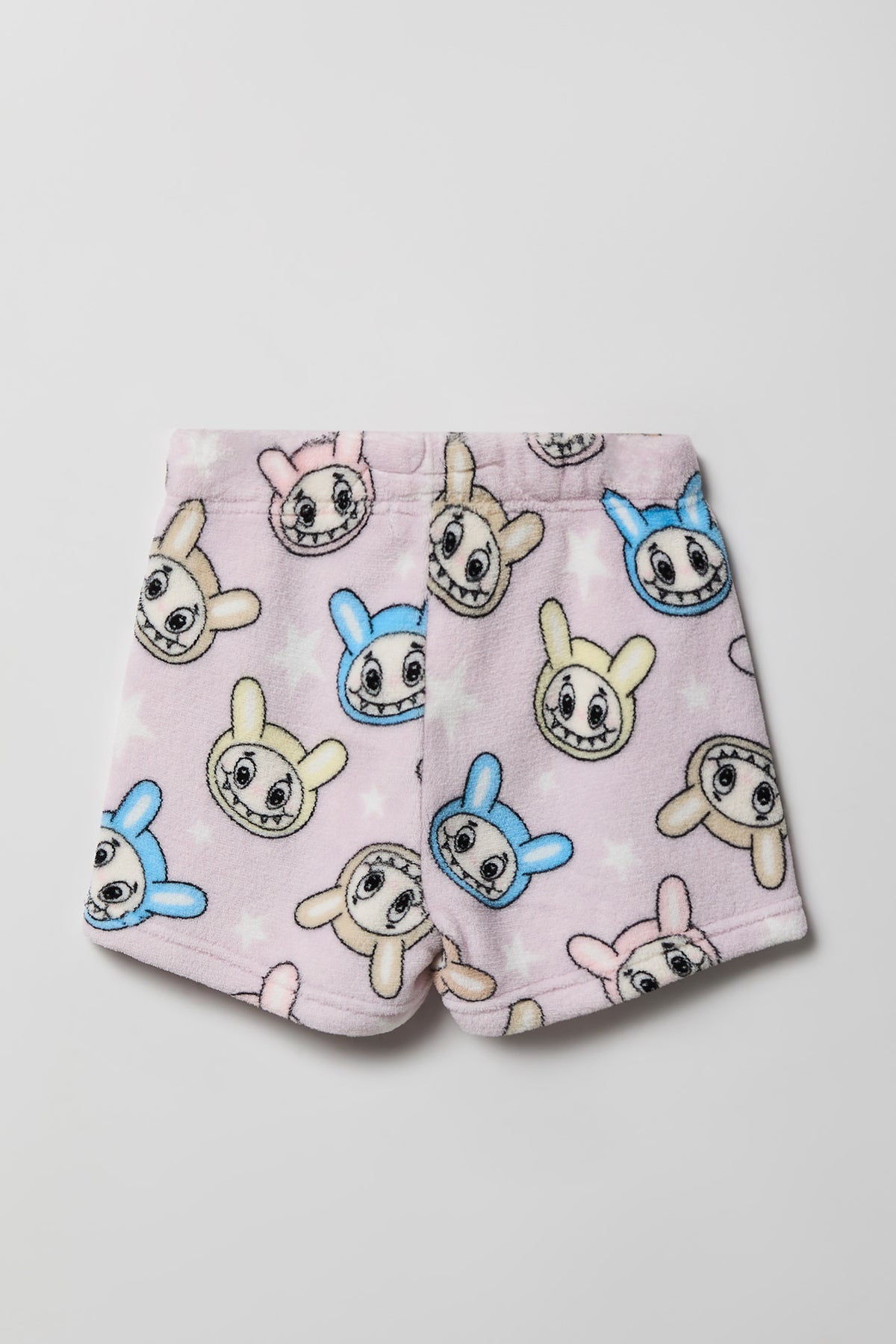 Vue alternative 5. Ensemble pyjama avec t-shirt imprimé et short en peluche pour fille
