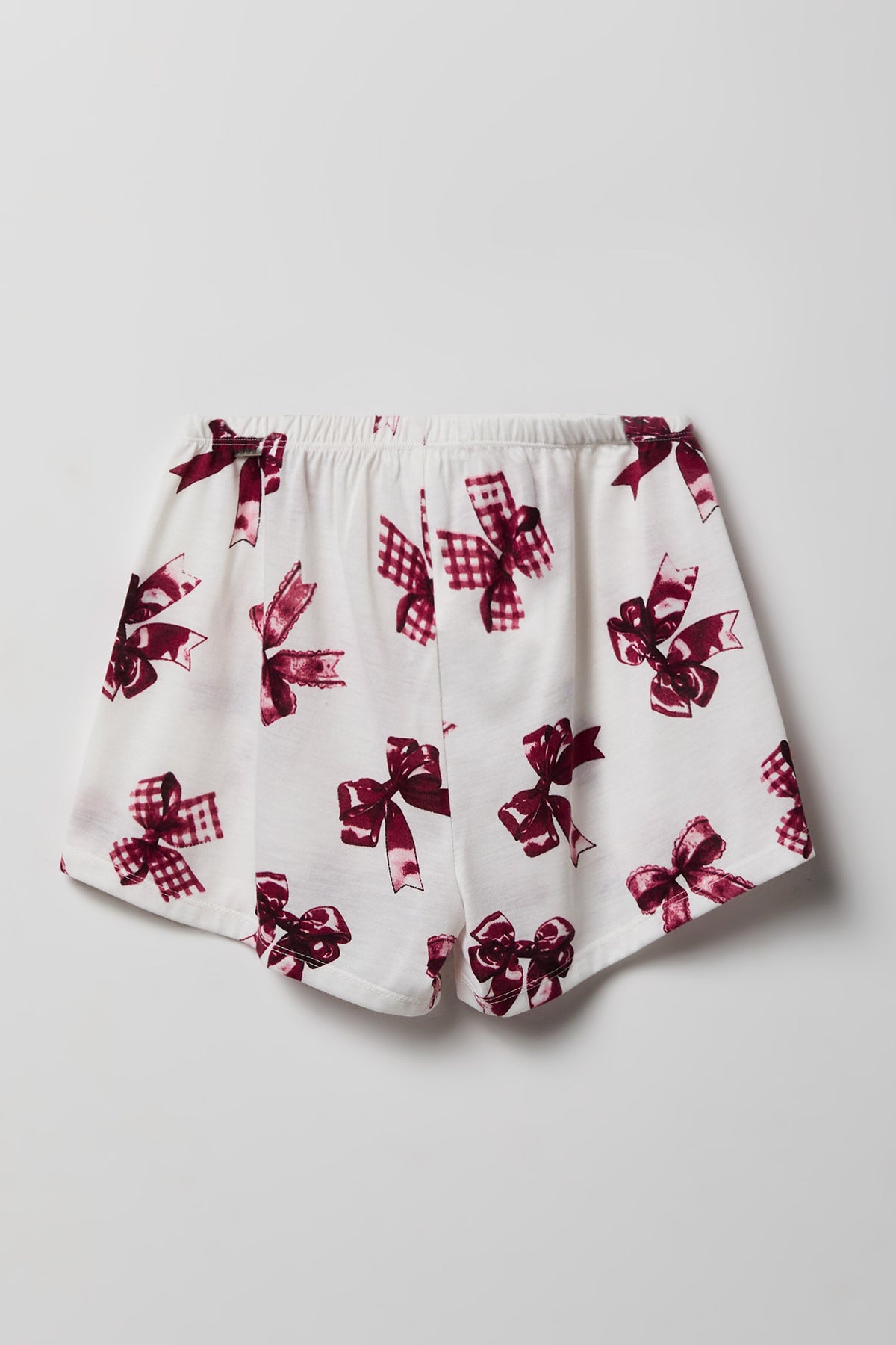 Alt View 5. Girls Button-Up Top & Short Pajama Set - Ivory
