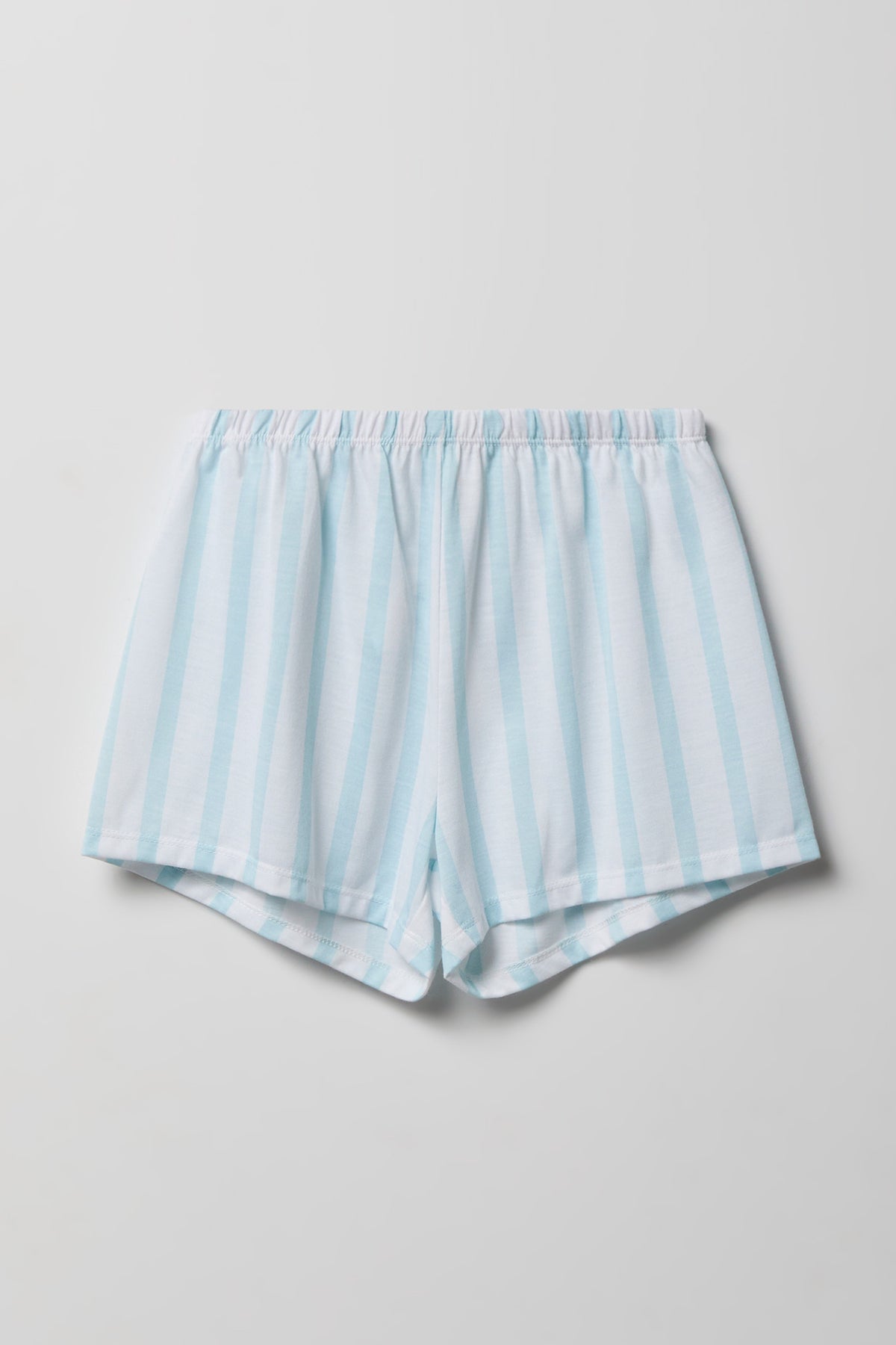 Alt View 4. Girls Button-Up Top & Short Pajama Set - Blue
