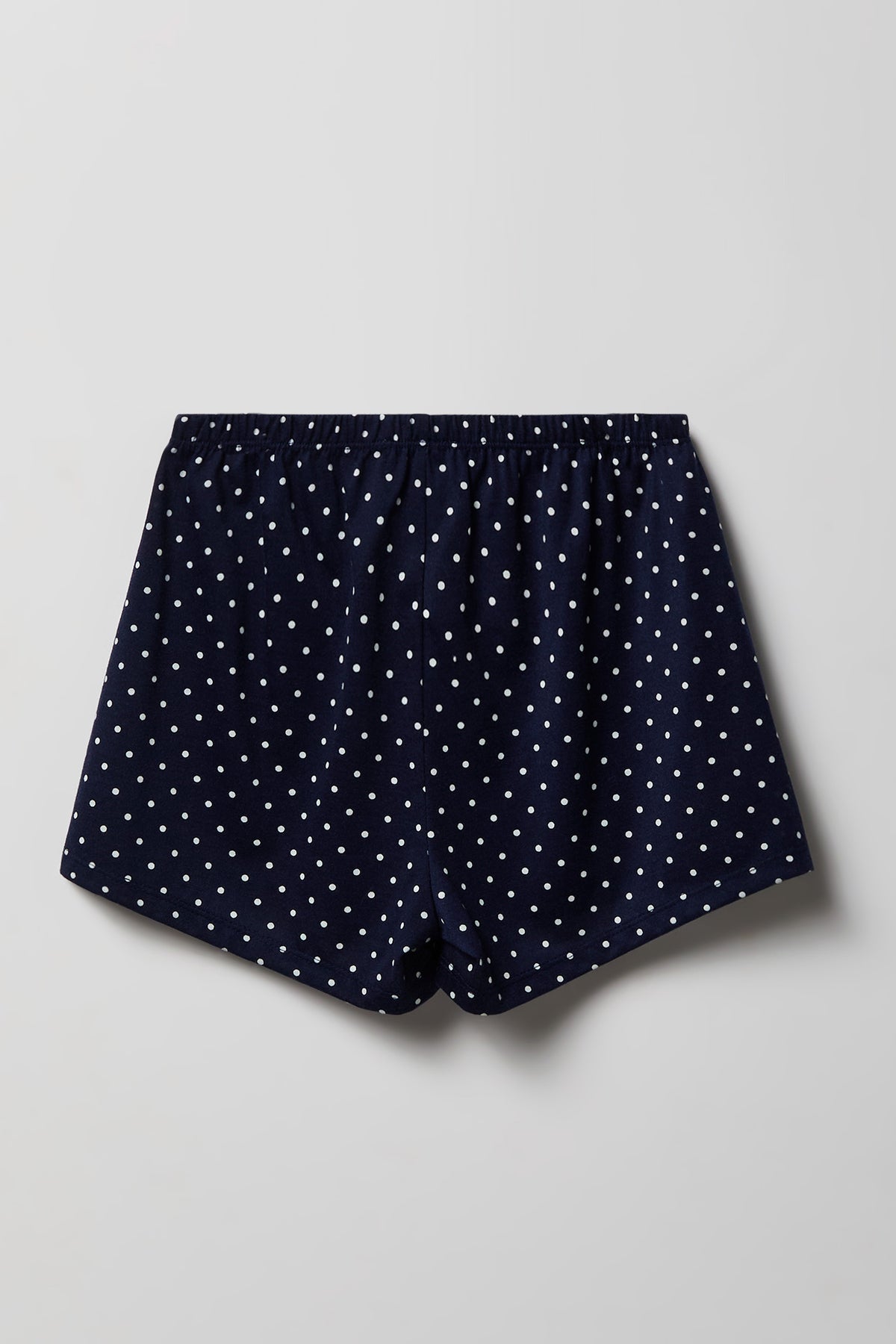 Alt View 5. Girls Button-Up Top & Short Pajama Set - Navy