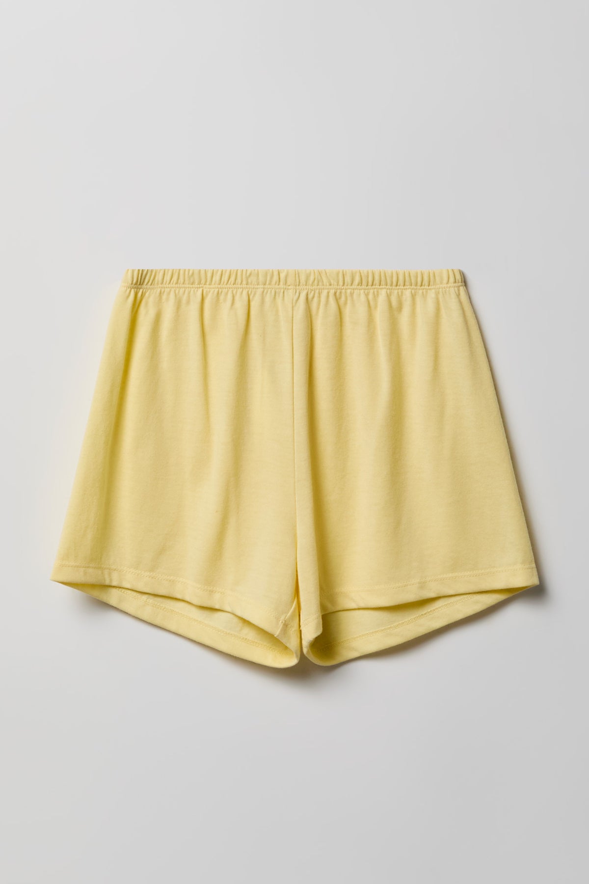 Alt View 4. Girls Button-Up Top & Short Pajama Set - Yellow