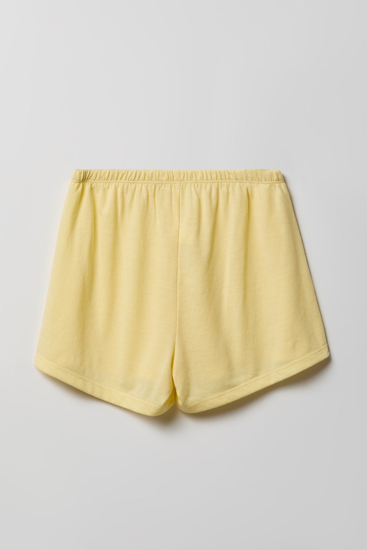 Alt View 5. Girls Button-Up Top & Short Pajama Set - Yellow
