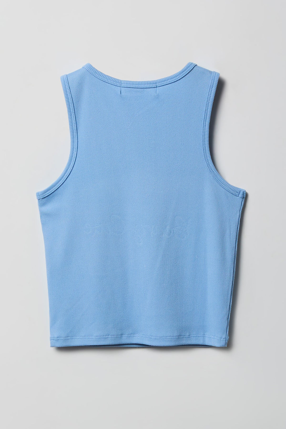 Alt View 3. Girls Ribbed Graphic Tank & Pajama Pant Set - Blue