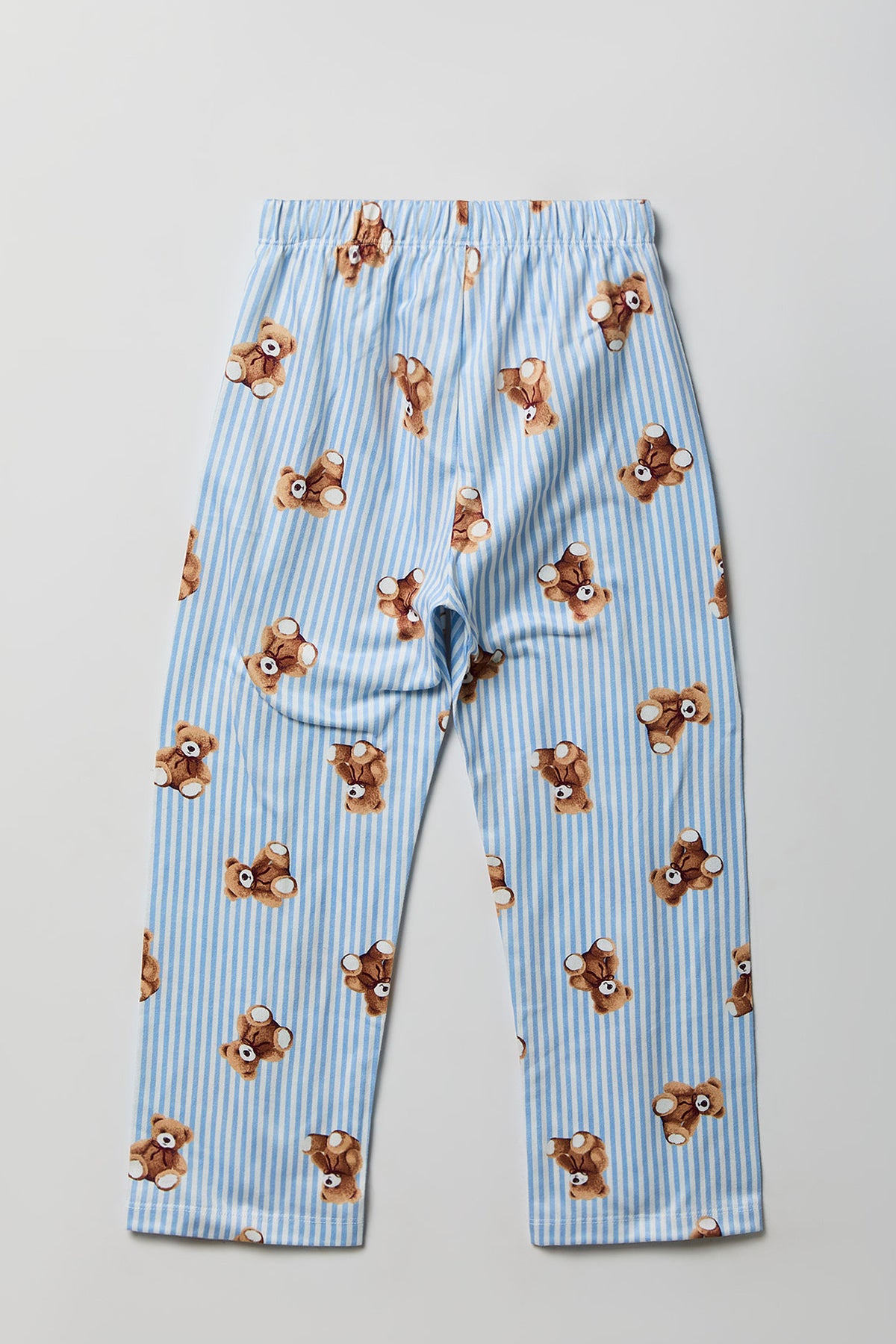 Alt View 5. Girls Ribbed Graphic Tank & Pajama Pant Set - Blue