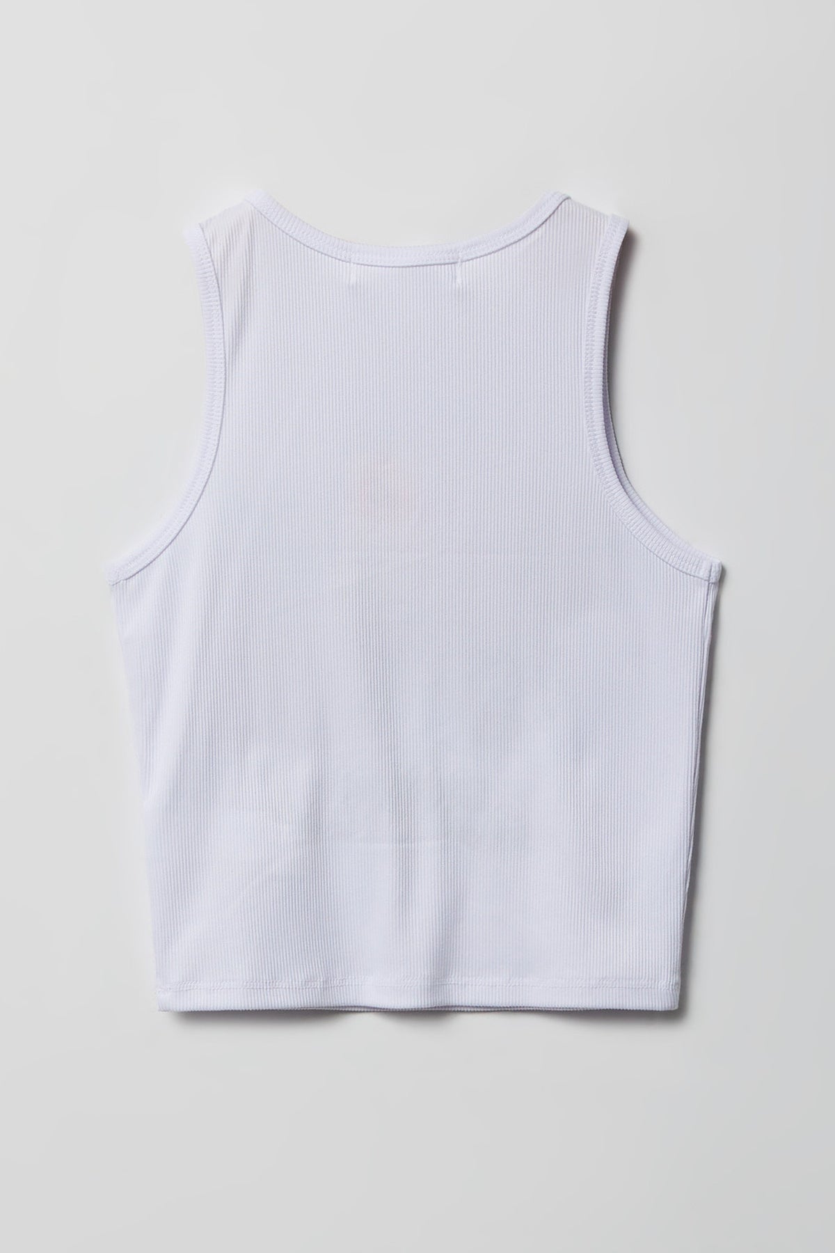 Alt View 3. Girls Ribbed Graphic Tank & Pajama Pant Set - Lilac