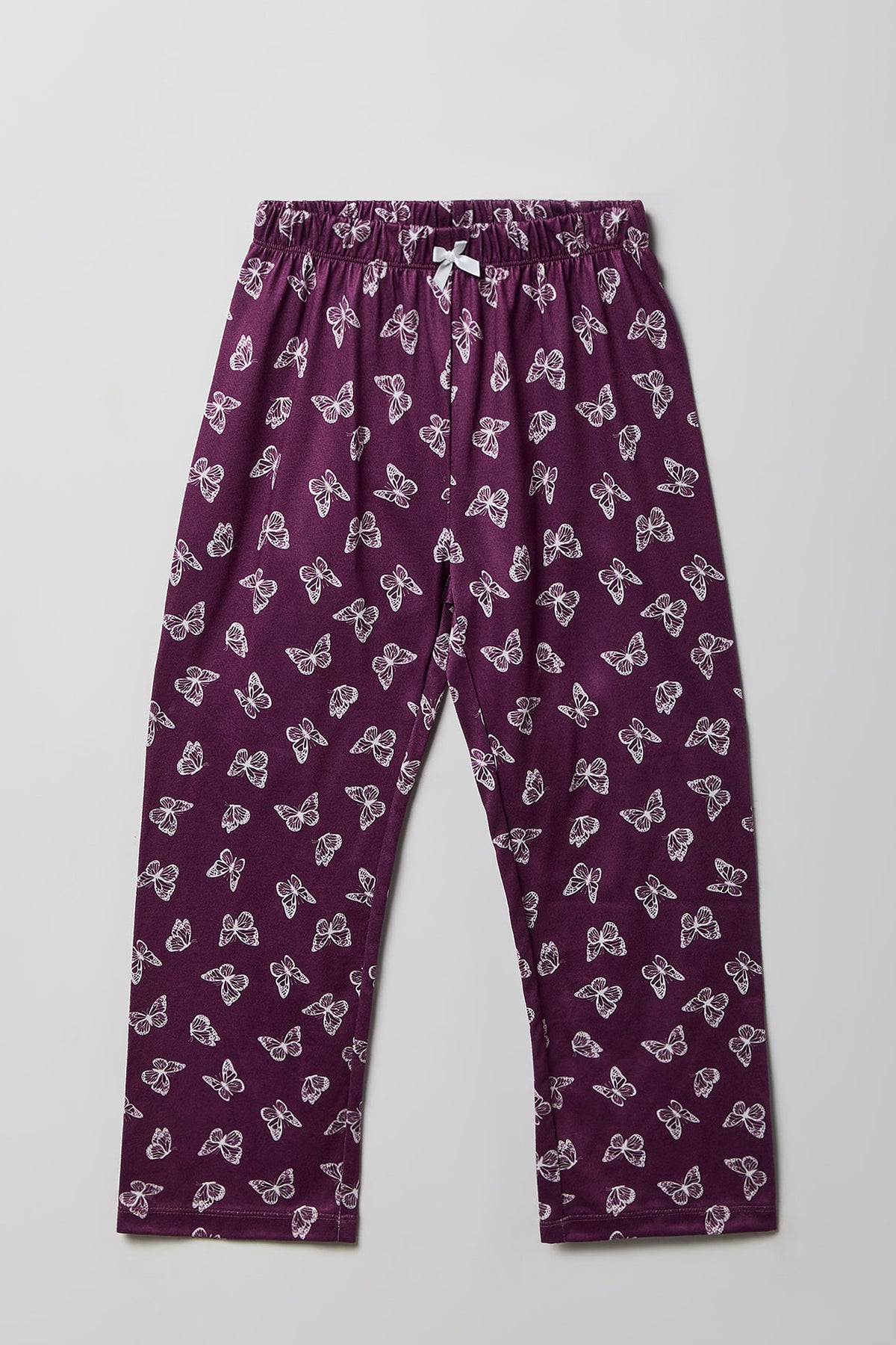 Alt View 4. Girls Ribbed Graphic Tank & Pajama Pant Set - Lilac