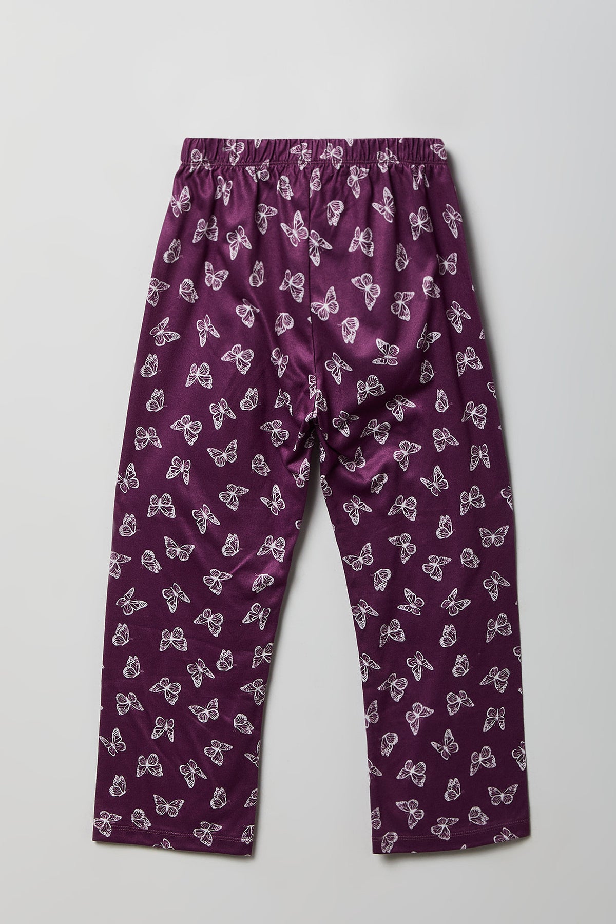 Alt View 5. Girls Ribbed Graphic Tank & Pajama Pant Set - Lilac