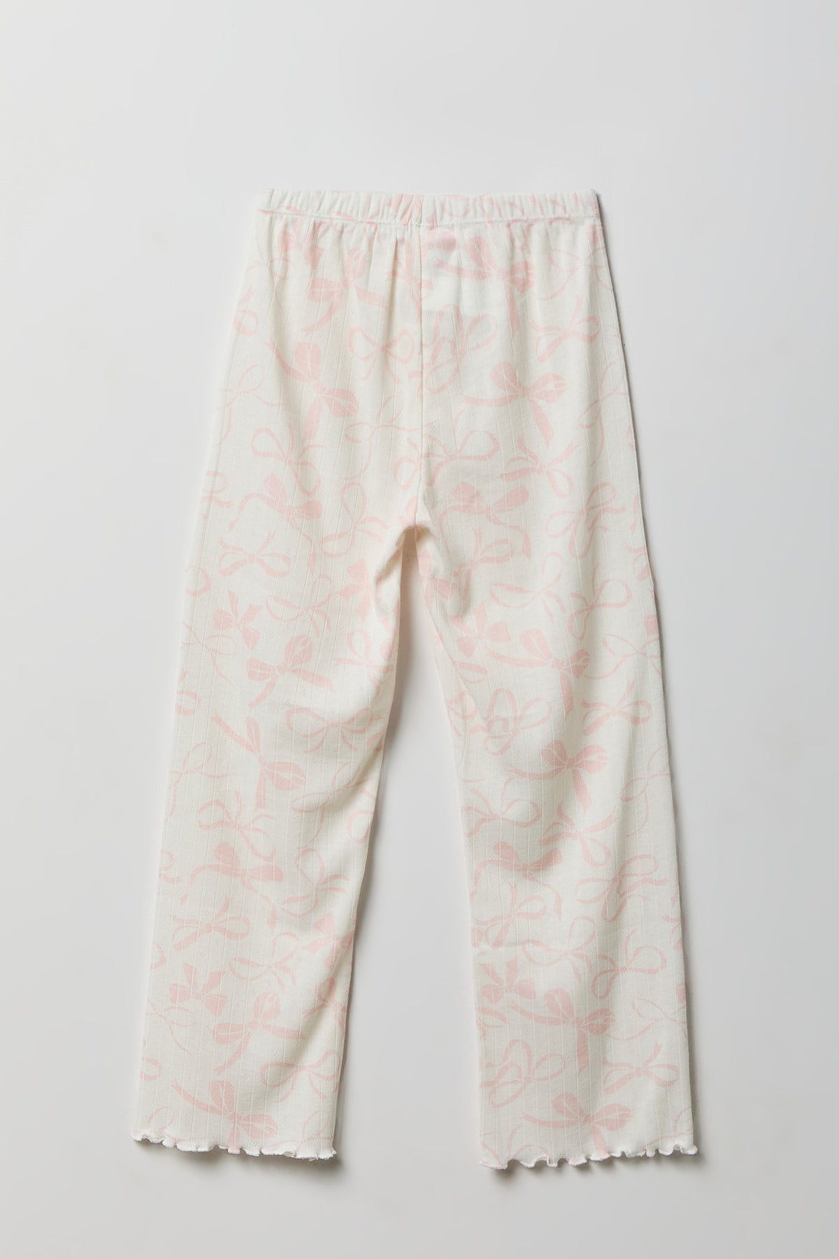 Vue alternative 5. Ensemble pyjama avec ébardeur en pointelle et pantalon pour fille