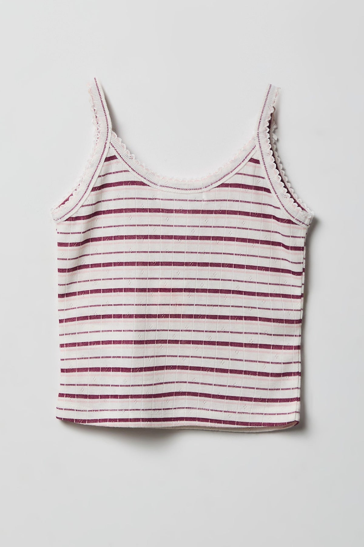 Vue alternative 3. Ensemble pyjama avec ébardeur en pointelle et pantalon pour fille