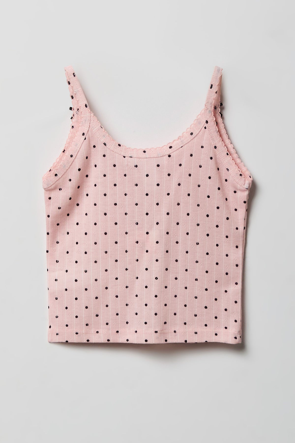 Vue alternative 3. Ensemble pyjama avec ébardeur en pointelle et pantalon pour fille