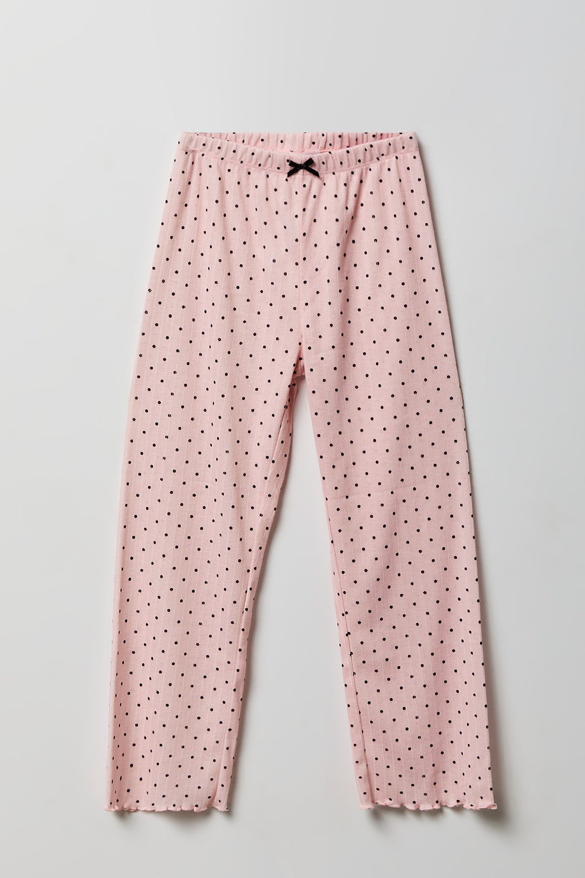 Vue alternative 4. Ensemble pyjama avec ébardeur en pointelle et pantalon pour fille