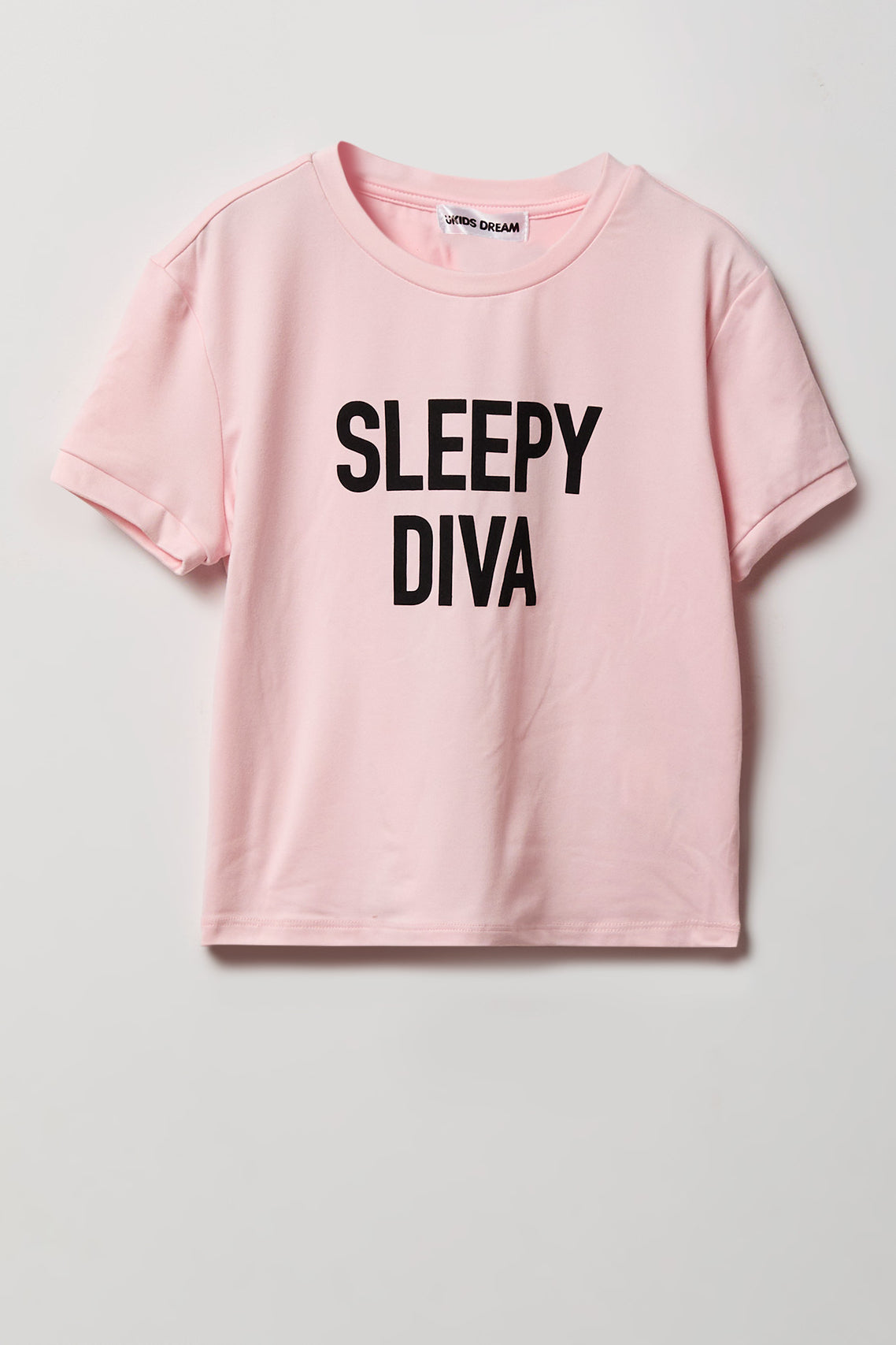 Vue alternative 2. Ensemble pyjama avec t-shirt imprimé et short en peluche pour fille