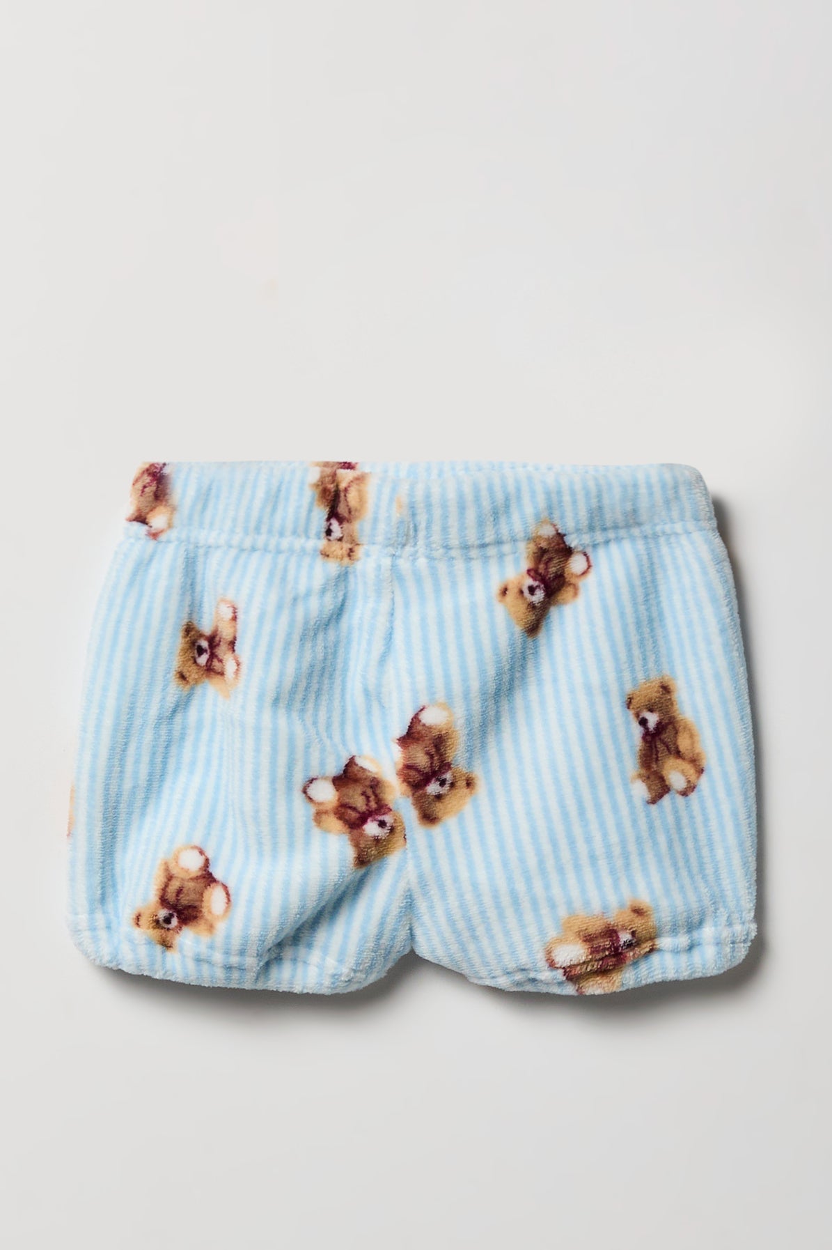 Vue alternative 5. Ensemble pyjama avec t-shirt imprimé et short en peluche pour fille