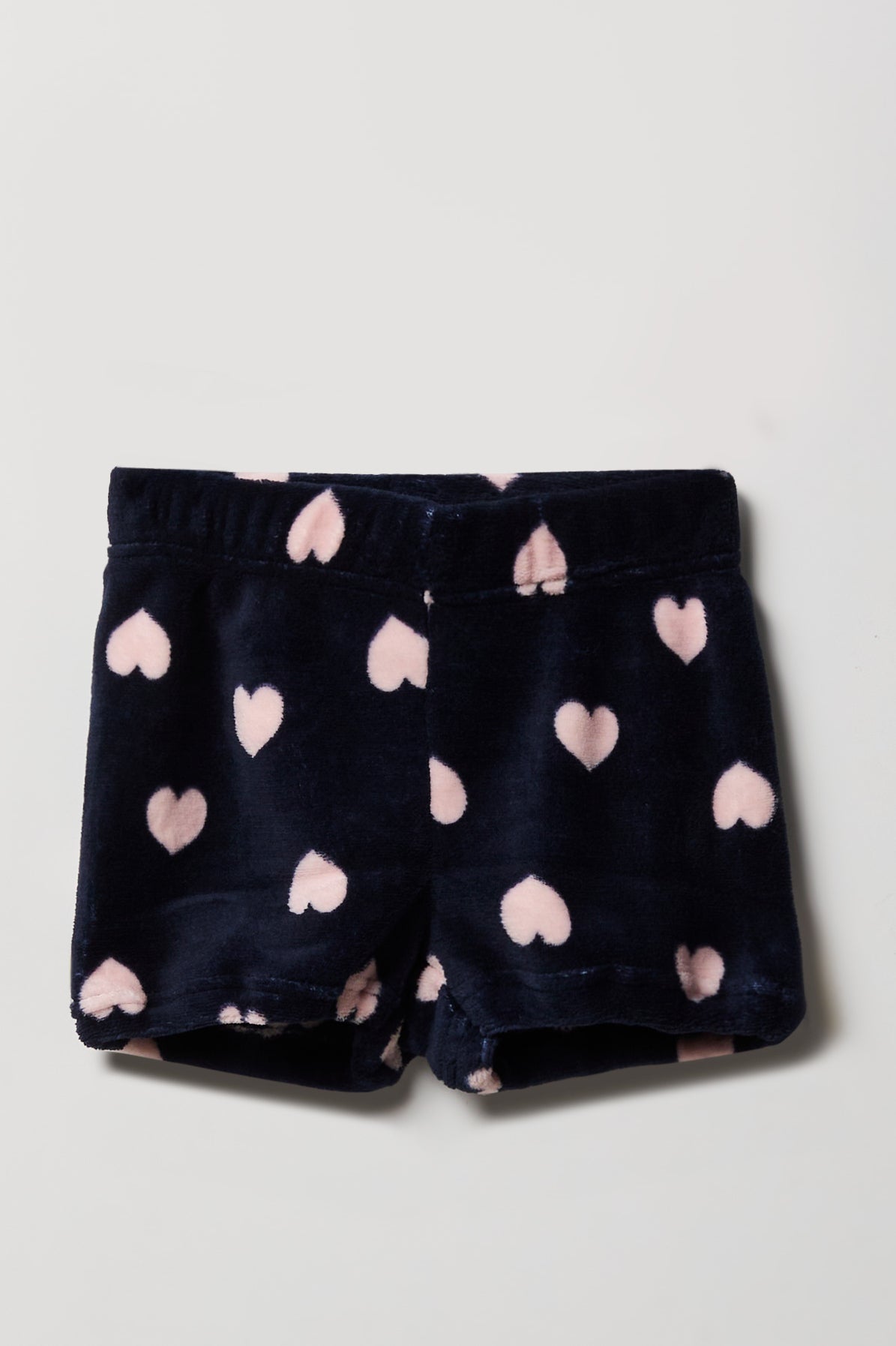 Vue alternative 4. Ensemble pyjama avec t-shirt imprimé et short en peluche pour fille