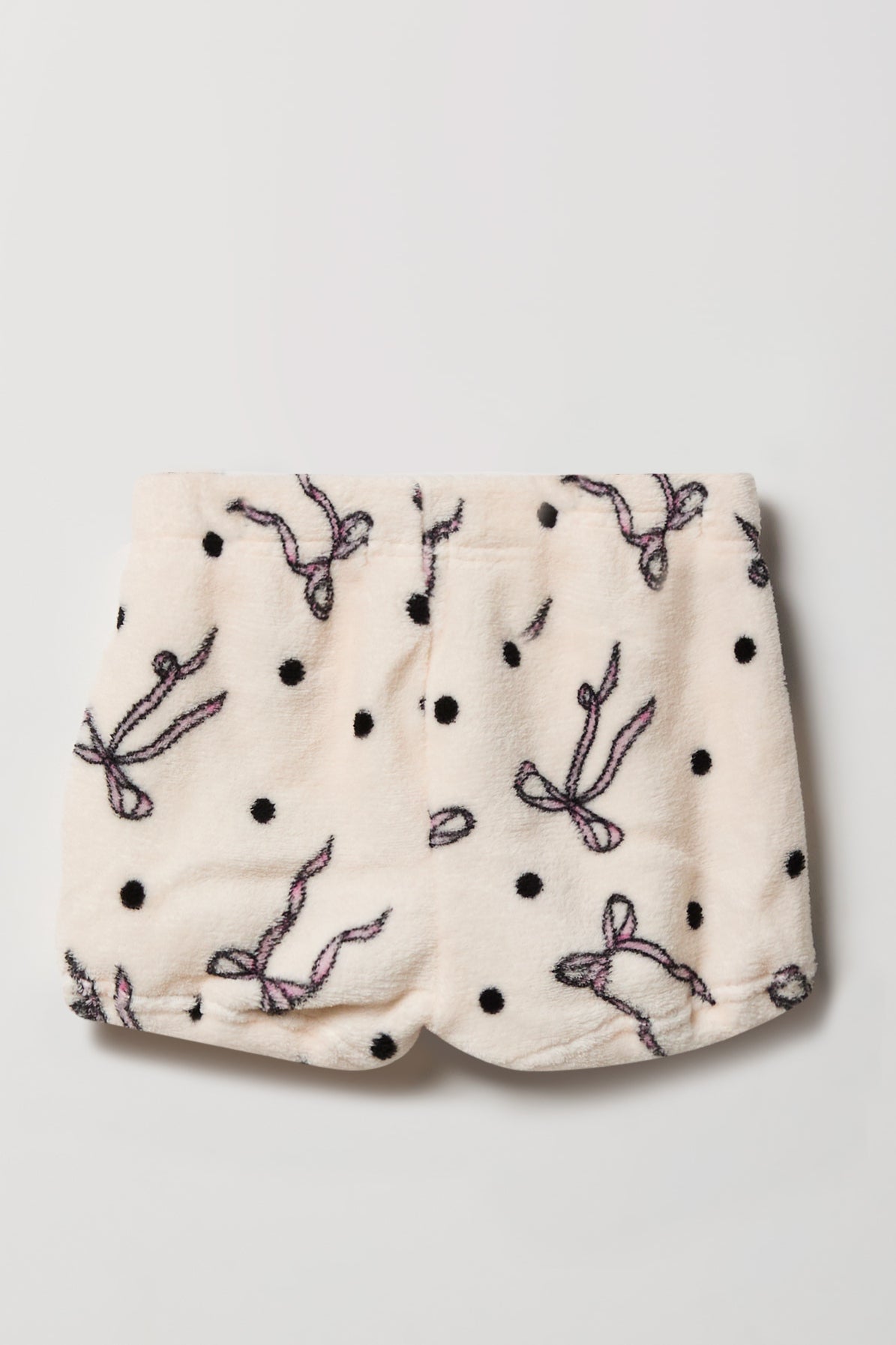 Vue alternative 5. Ensemble pyjama avec t-shirt imprimé et short en peluche pour fille