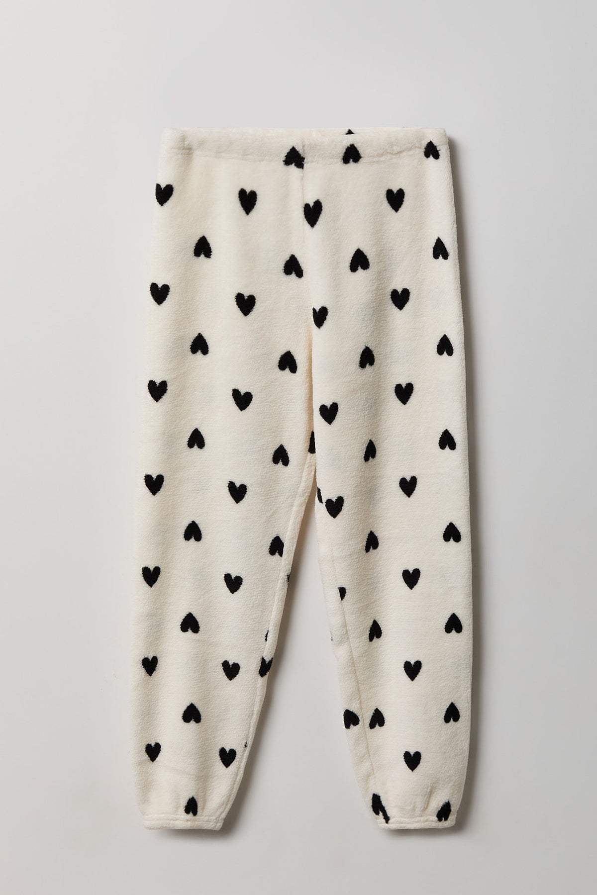 Vue alternative 4. Ensemble pyjama avec t-shirt imprimé et pantalon en peluche pour fille
