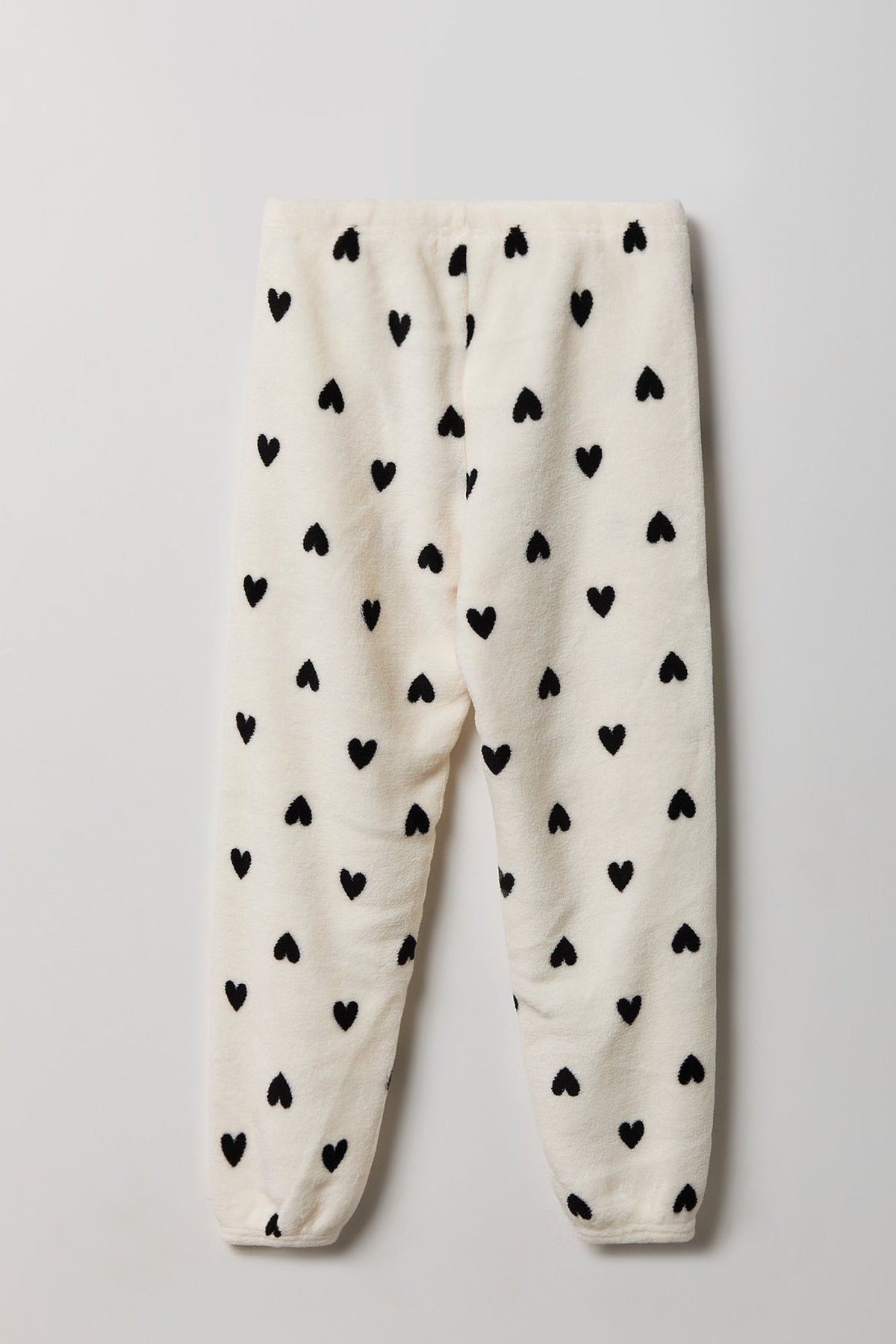 Vue alternative 5. Ensemble pyjama avec t-shirt imprimé et pantalon en peluche pour fille