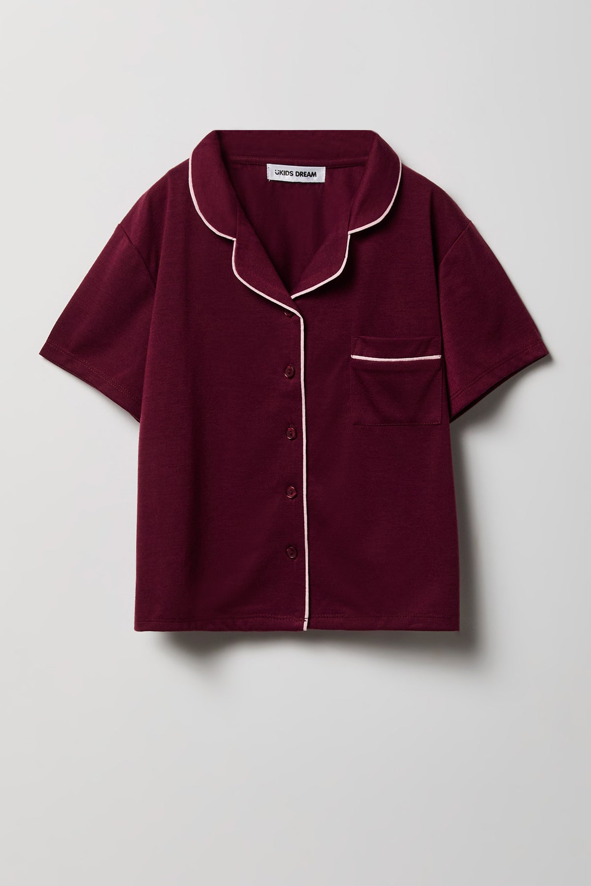 Vue alternative 2. Ensemble pyjama avec haut boutonné et short pour fille