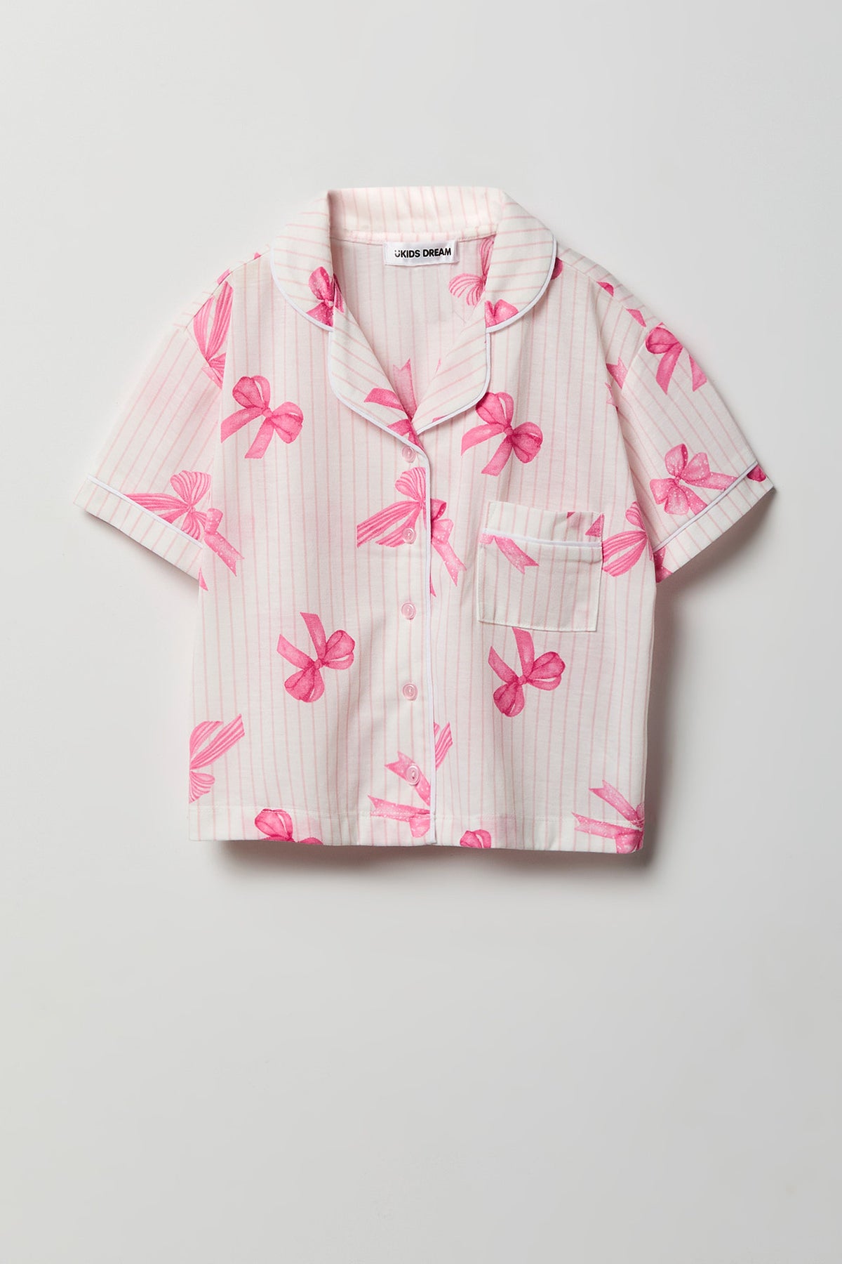 Vue alternative 2. Ensemble pyjama avec haut boutonné et pantalon pour fille