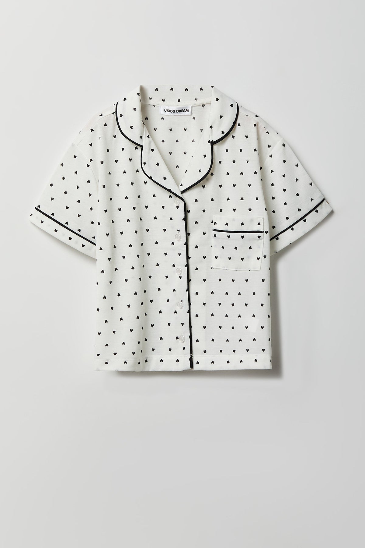 Vue alternative 2. Ensemble pyjama avec haut boutonné et pantalon pour fille
