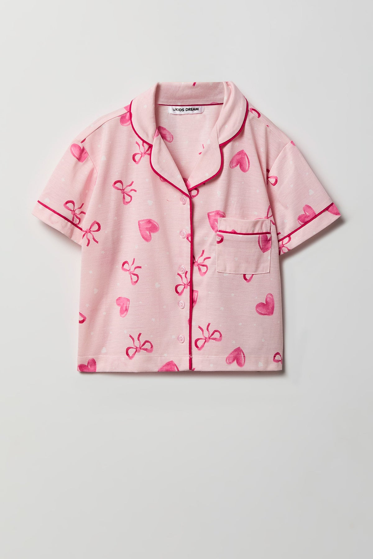 Vue alternative 2. Ensemble pyjama avec haut boutonné et pantalon pour fille