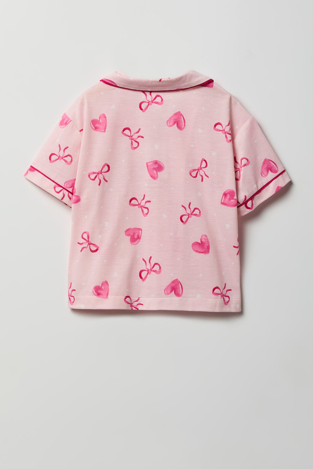 Vue alternative 3. Ensemble pyjama avec haut boutonné et pantalon pour fille