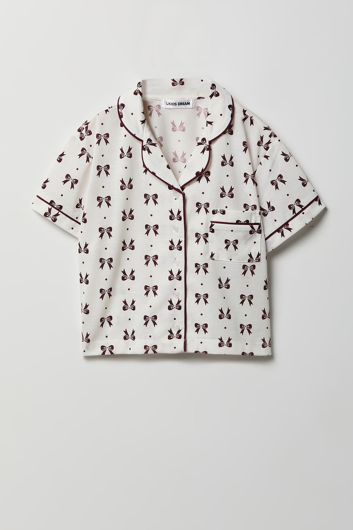Vue alternative 2. Ensemble pyjama avec haut boutonné et pantalon pour fille
