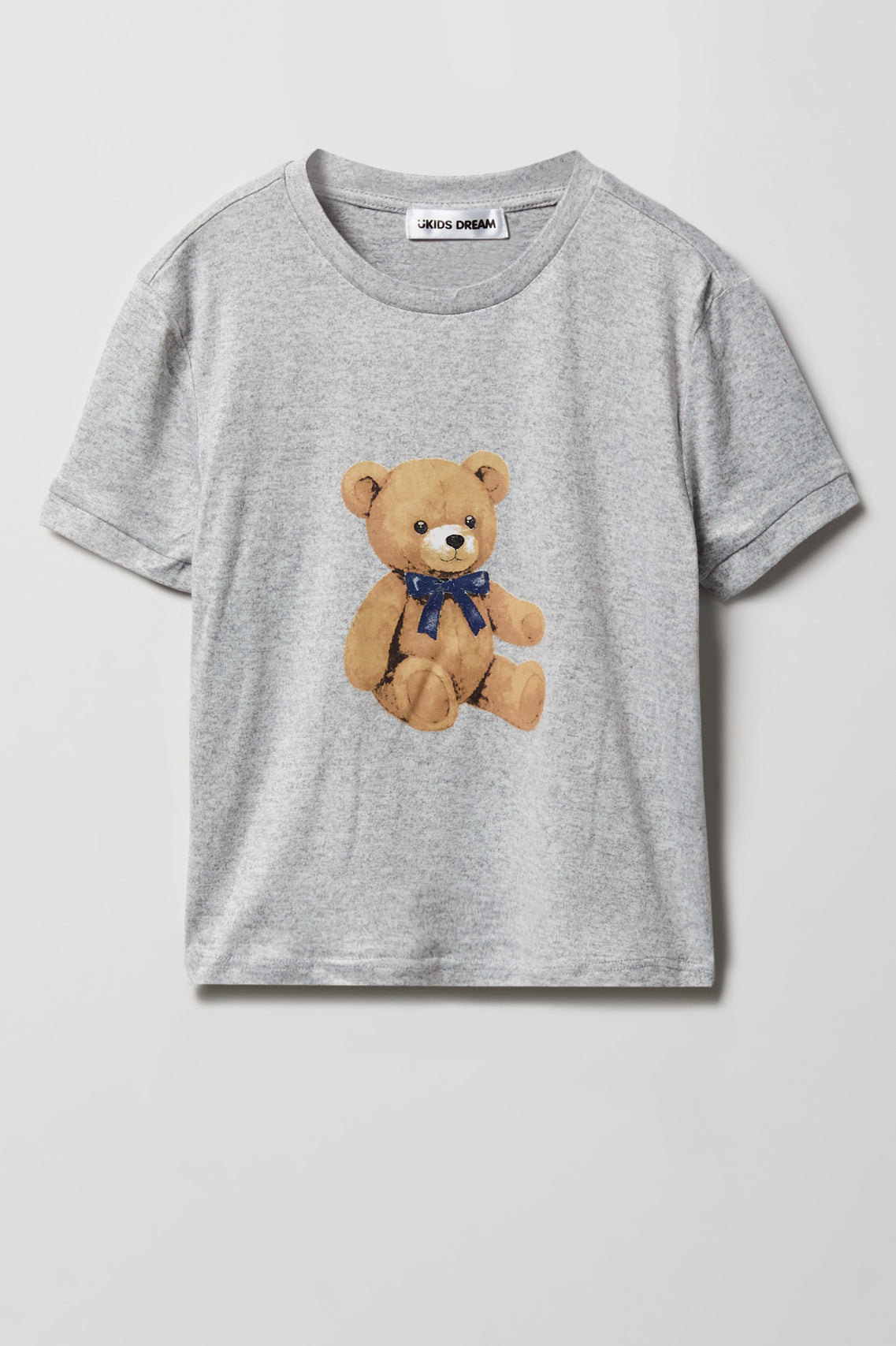 Alt View 2. Girls Graphic T-Shirt & Plush Short Pajama Set - Blue