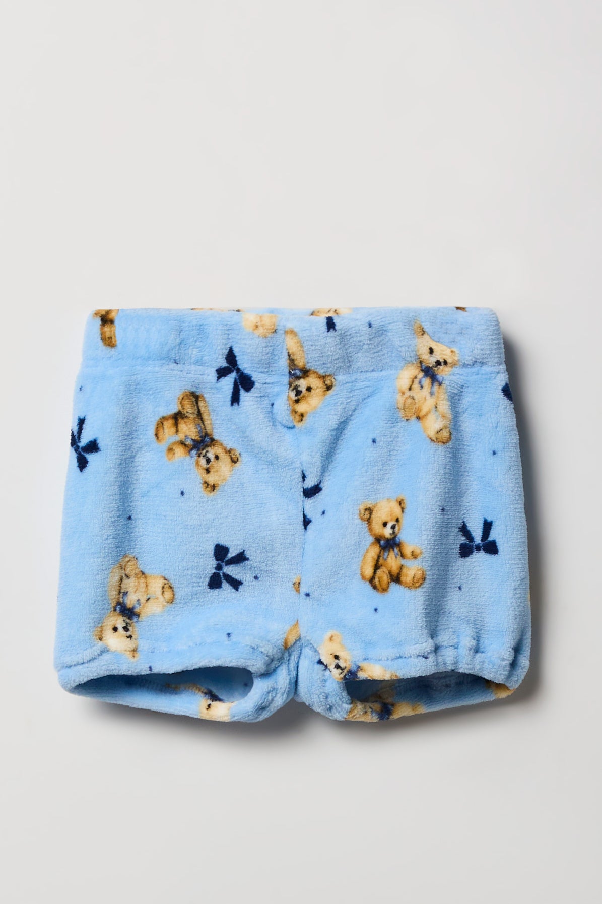 Alt View 4. Girls Graphic T-Shirt & Plush Short Pajama Set - Blue