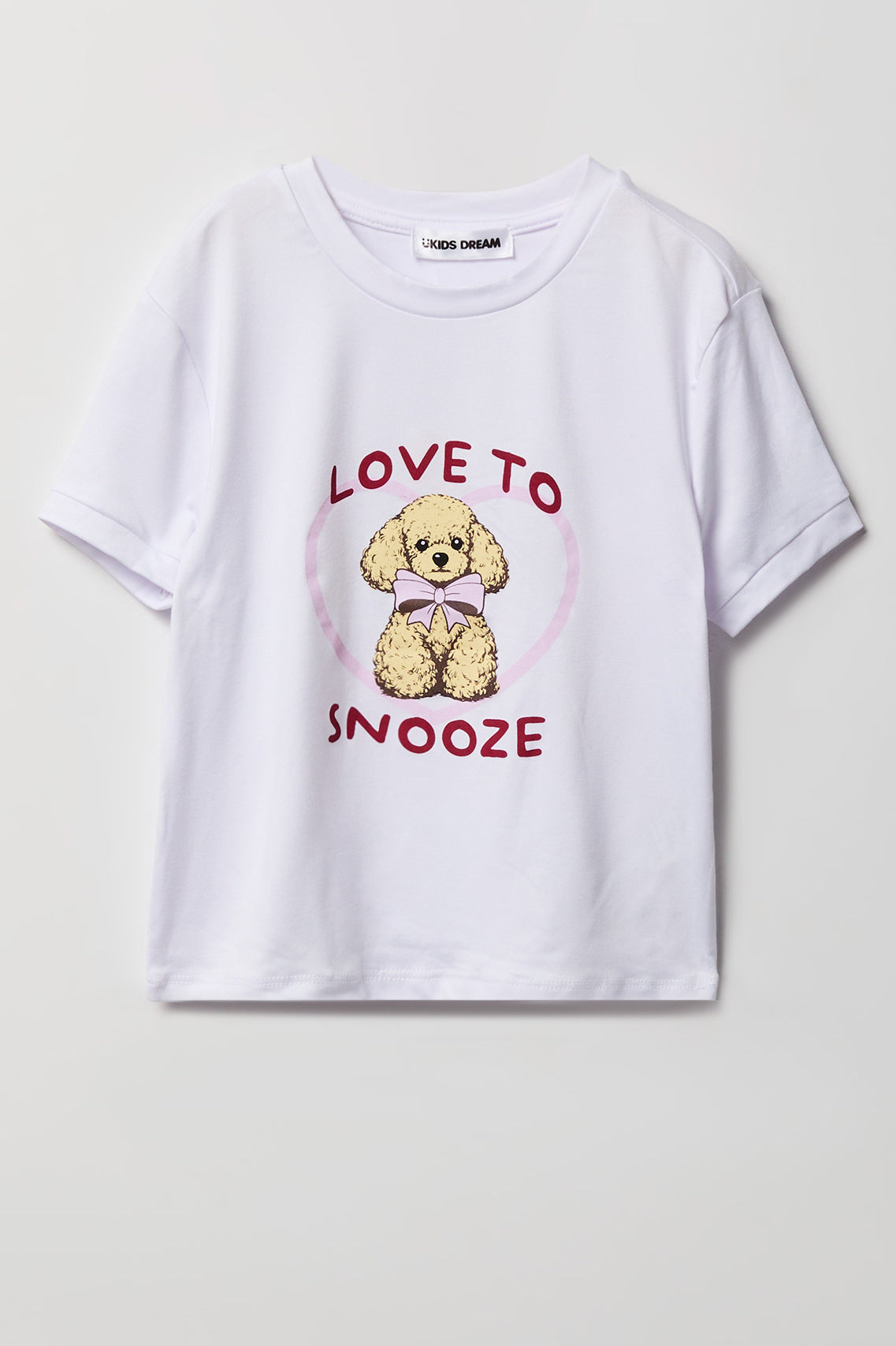 Vue alternative 2. Ensemble pyjama avec t-shirt imprimé et short en peluche pour fille