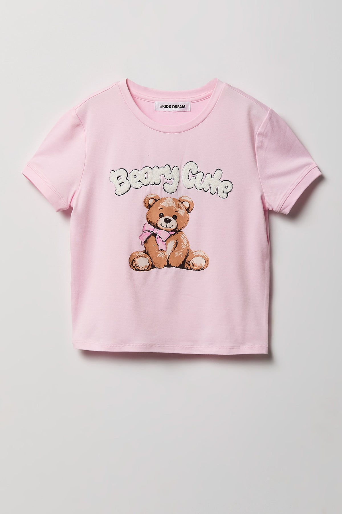 Vue alternative 2. Ensemble pyjama avec t-shirt imprimé et pantalon en peluche pour fille